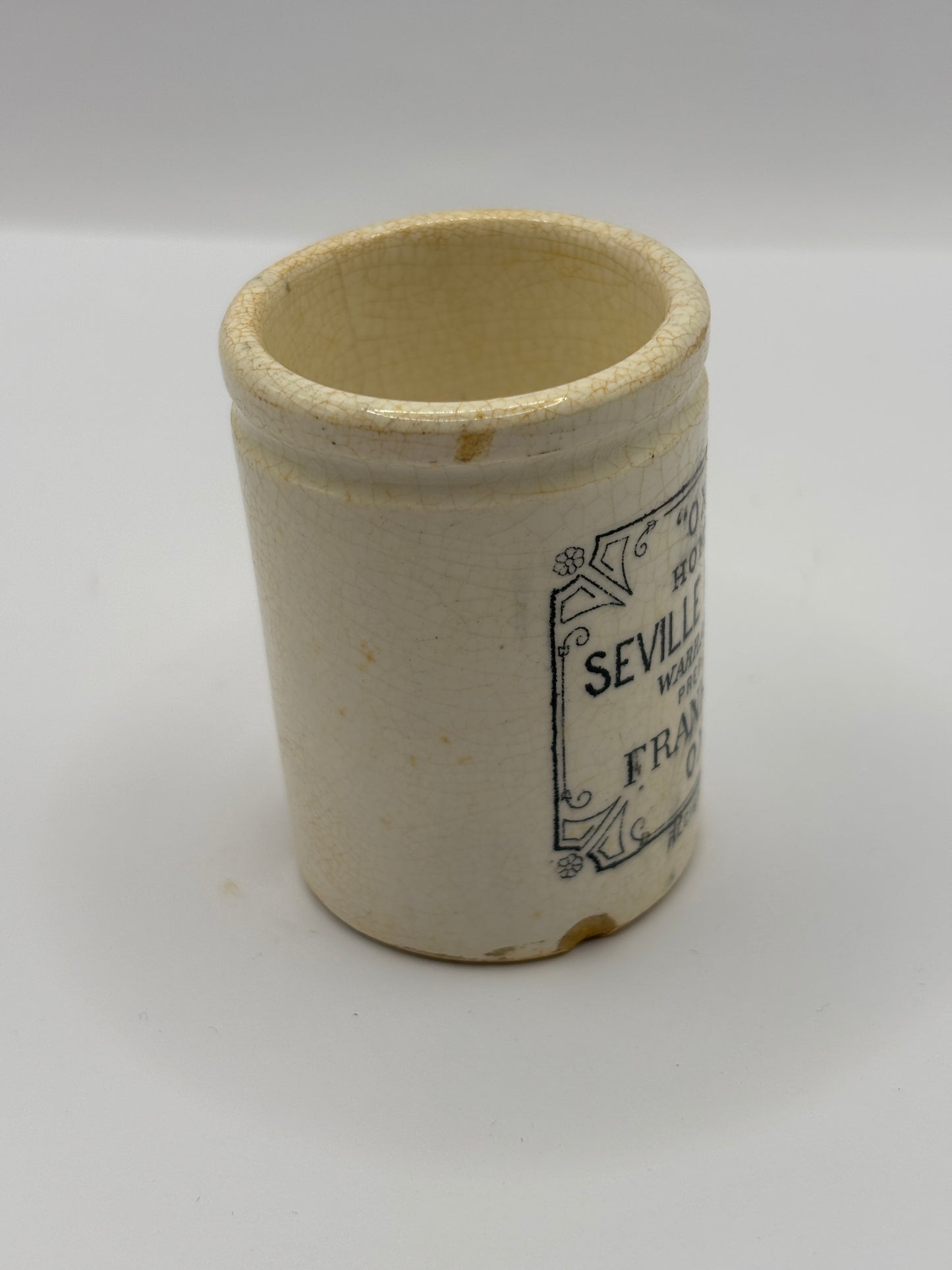 Old miniature frank coopers marmalade jar. Damaged