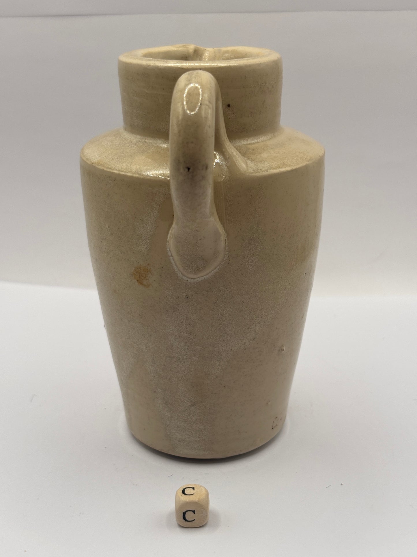 Old advertising cream pot, Leeds Provincial Dairies 13cms (c)