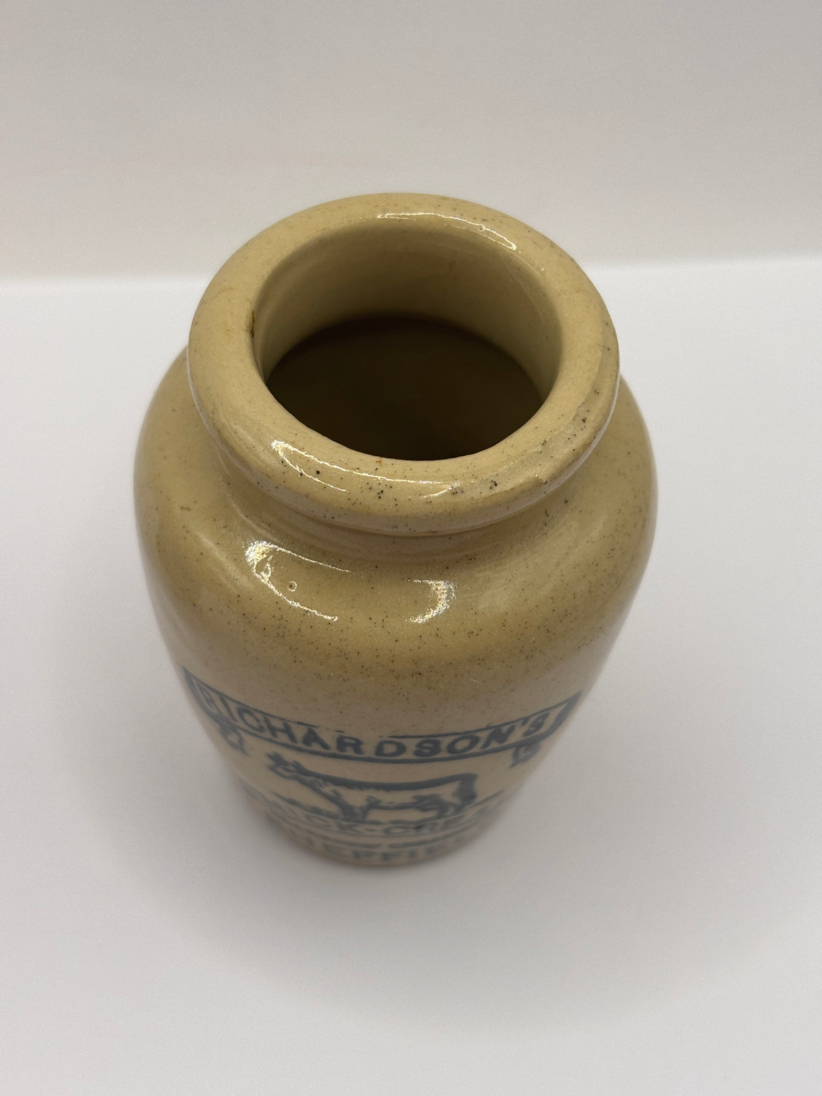 Old advertising cream pot, Richardsons thick cream Sheffield