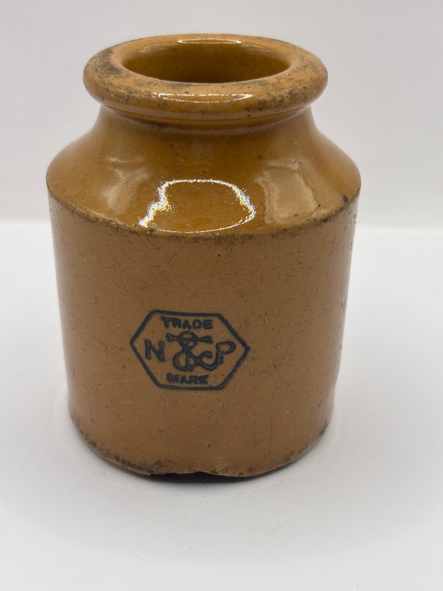 Old advertising jar, Taylors prepared mustard. 8cms