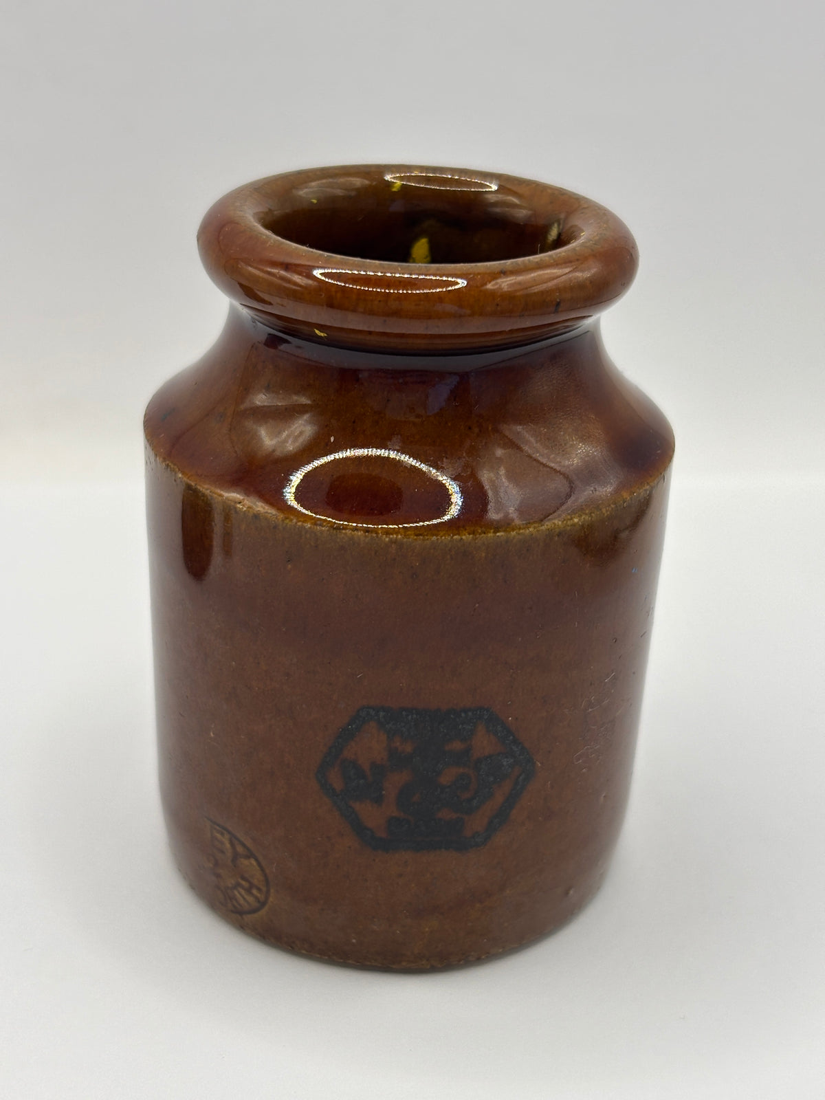 Old advertising jar, Taylors prepared mustard. 7.5cms