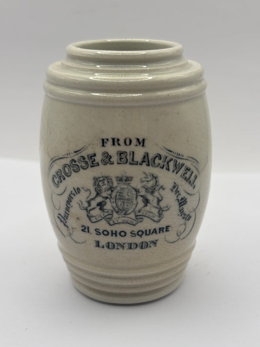 Old advertising jar, Crosse & Blackwell
