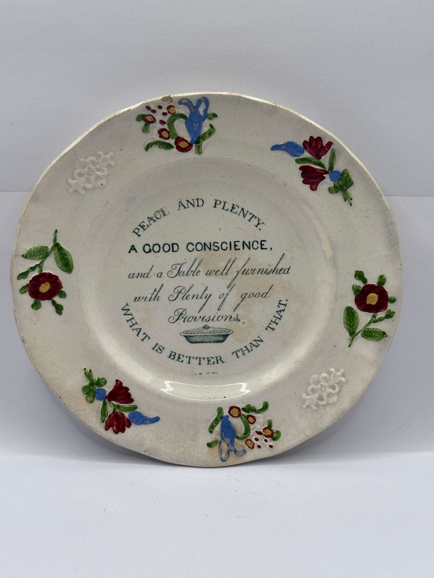 Old advertising plate