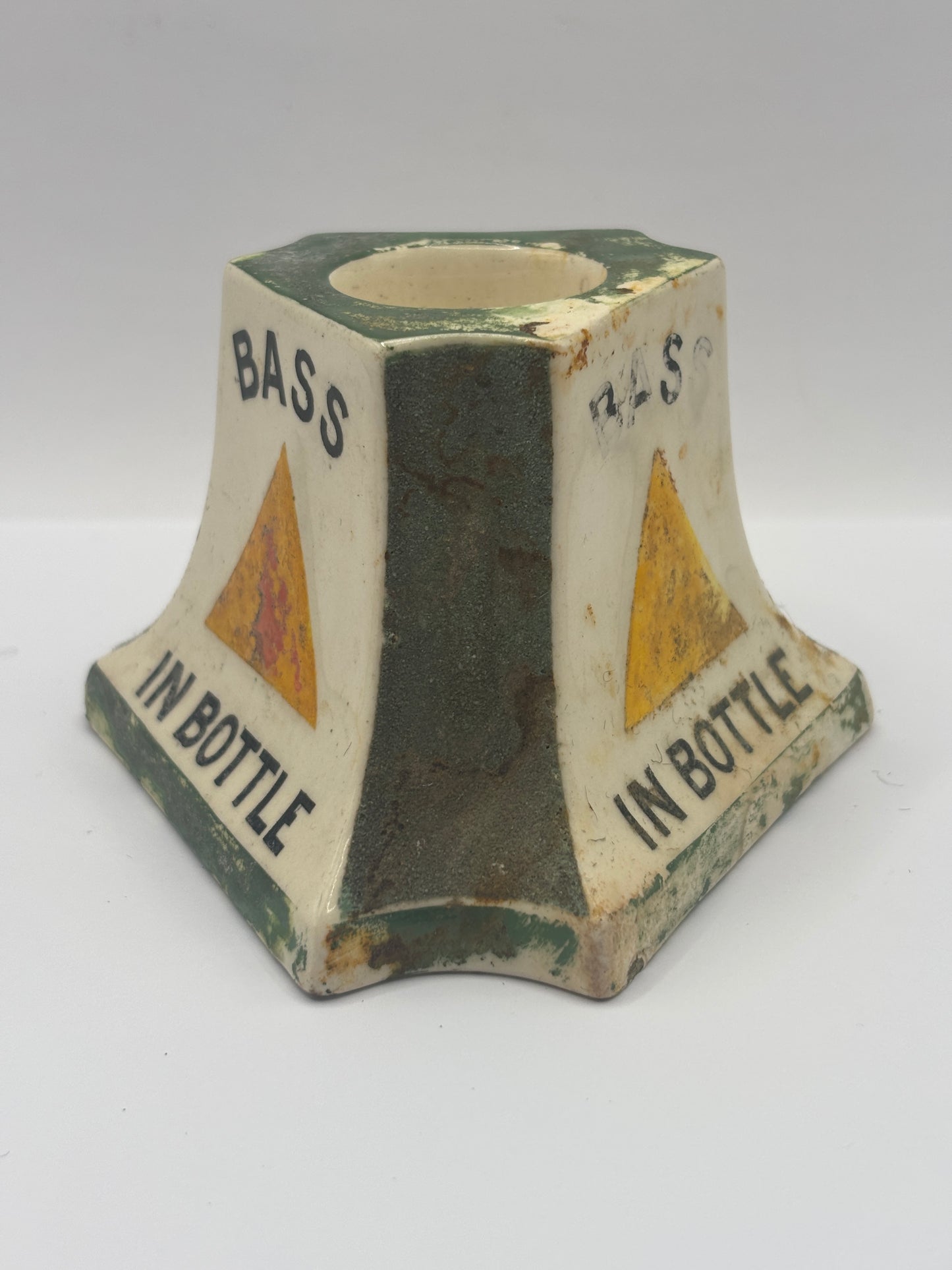 Old Bass advertising match striker, damaged