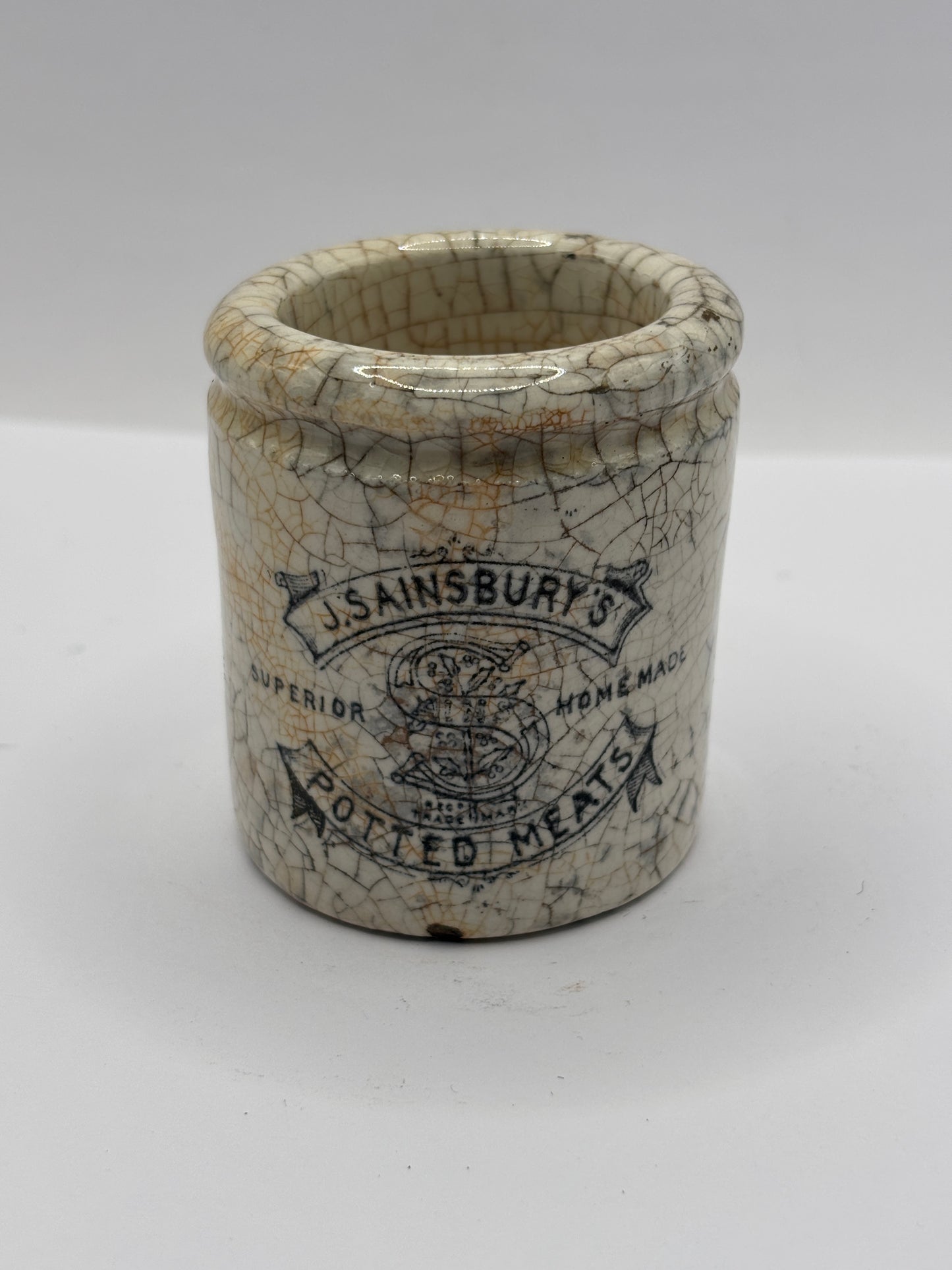 Old sainsburys advertising pot