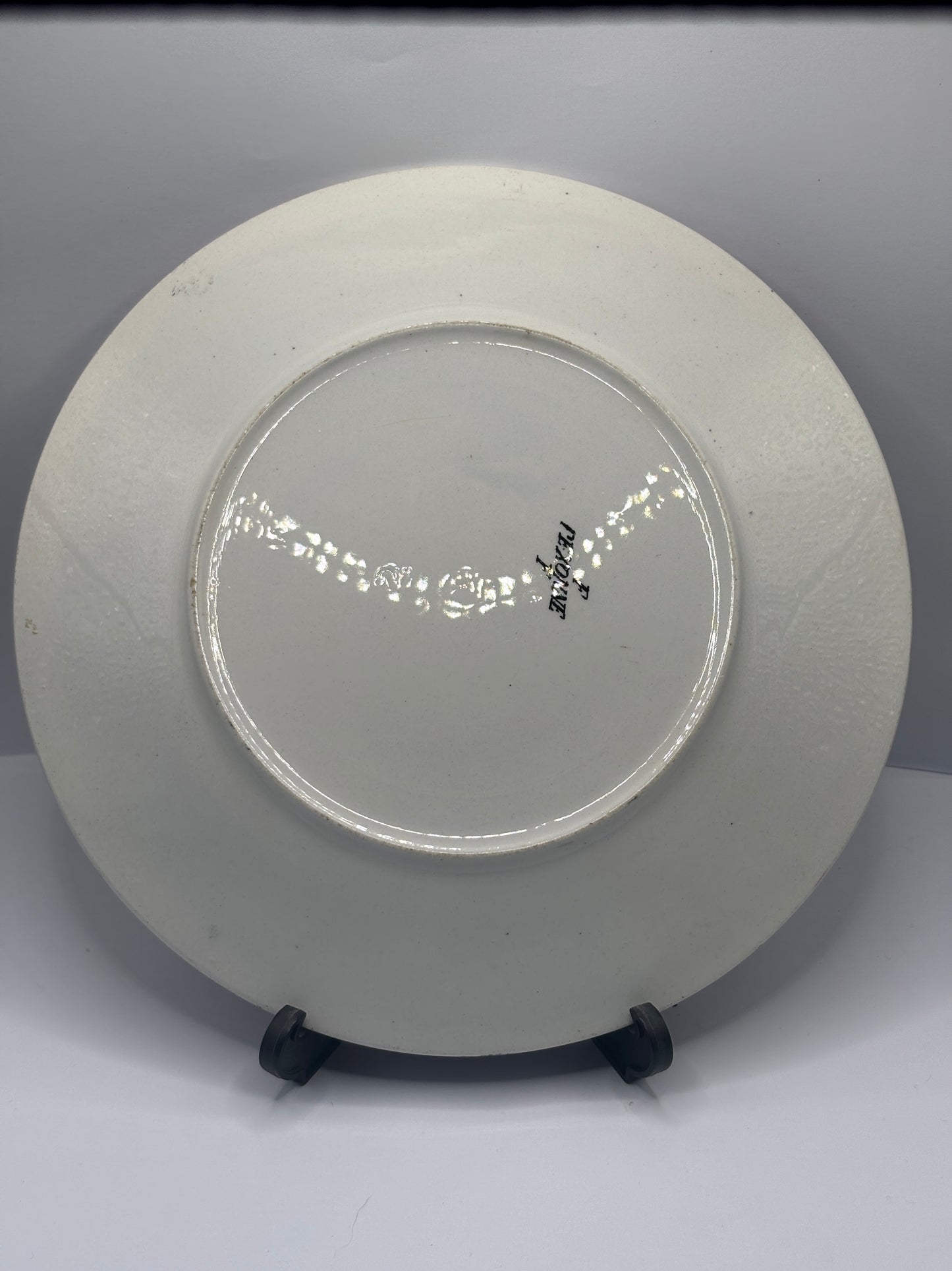 Antique french porcelain plate, mid 19th century