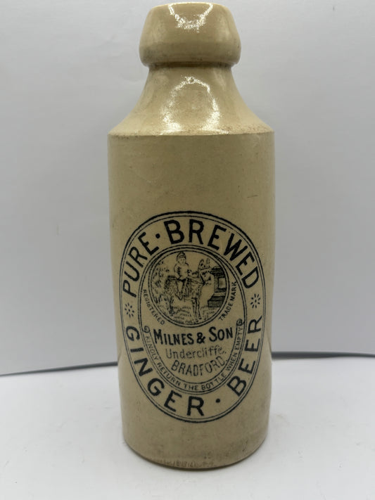 Bradford ginger beer bottle, Milnes & Son