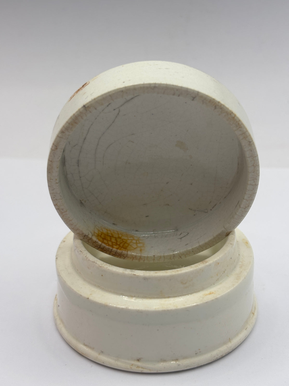 Old advertising lid and base. Atkinsons rose cold cream