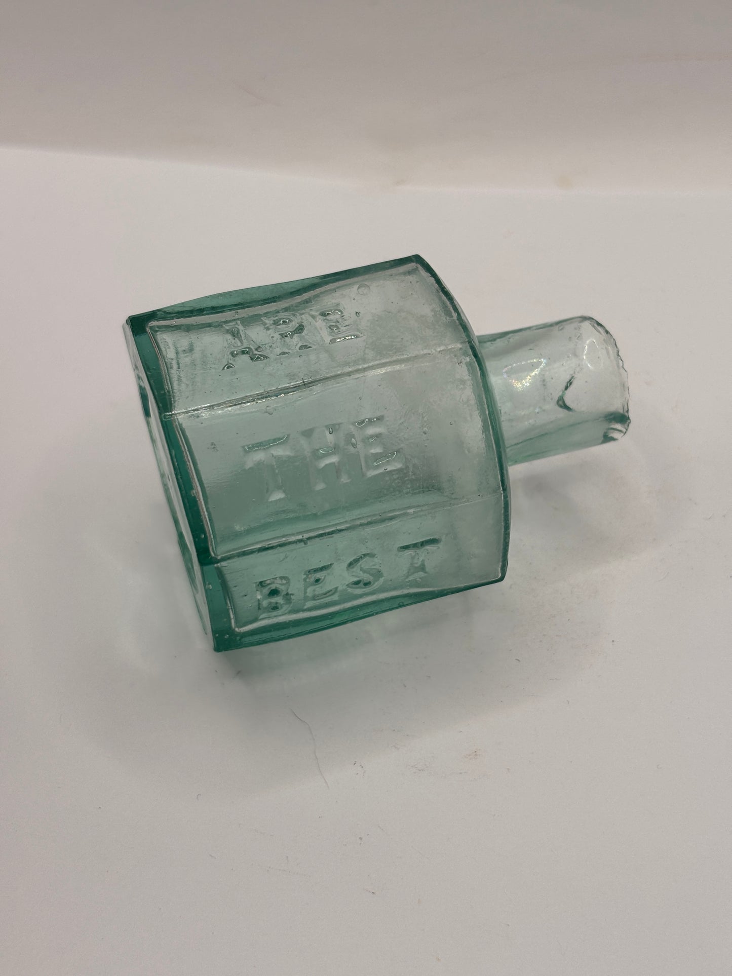 Old advertising inkwell,ink bottle, Shaw’s inks are the best