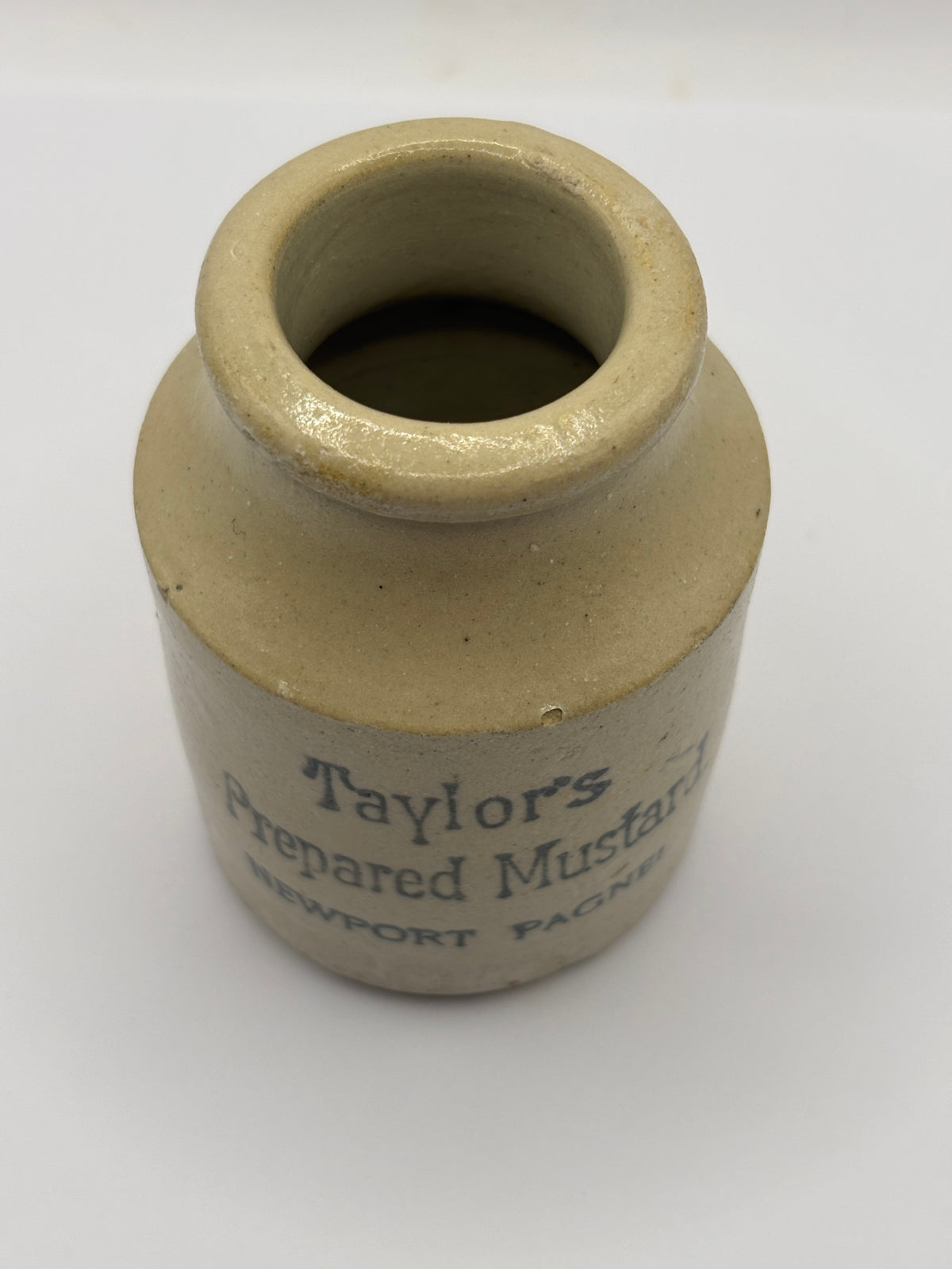 Old advertising jar, Taylors prepared mustard. 8cms