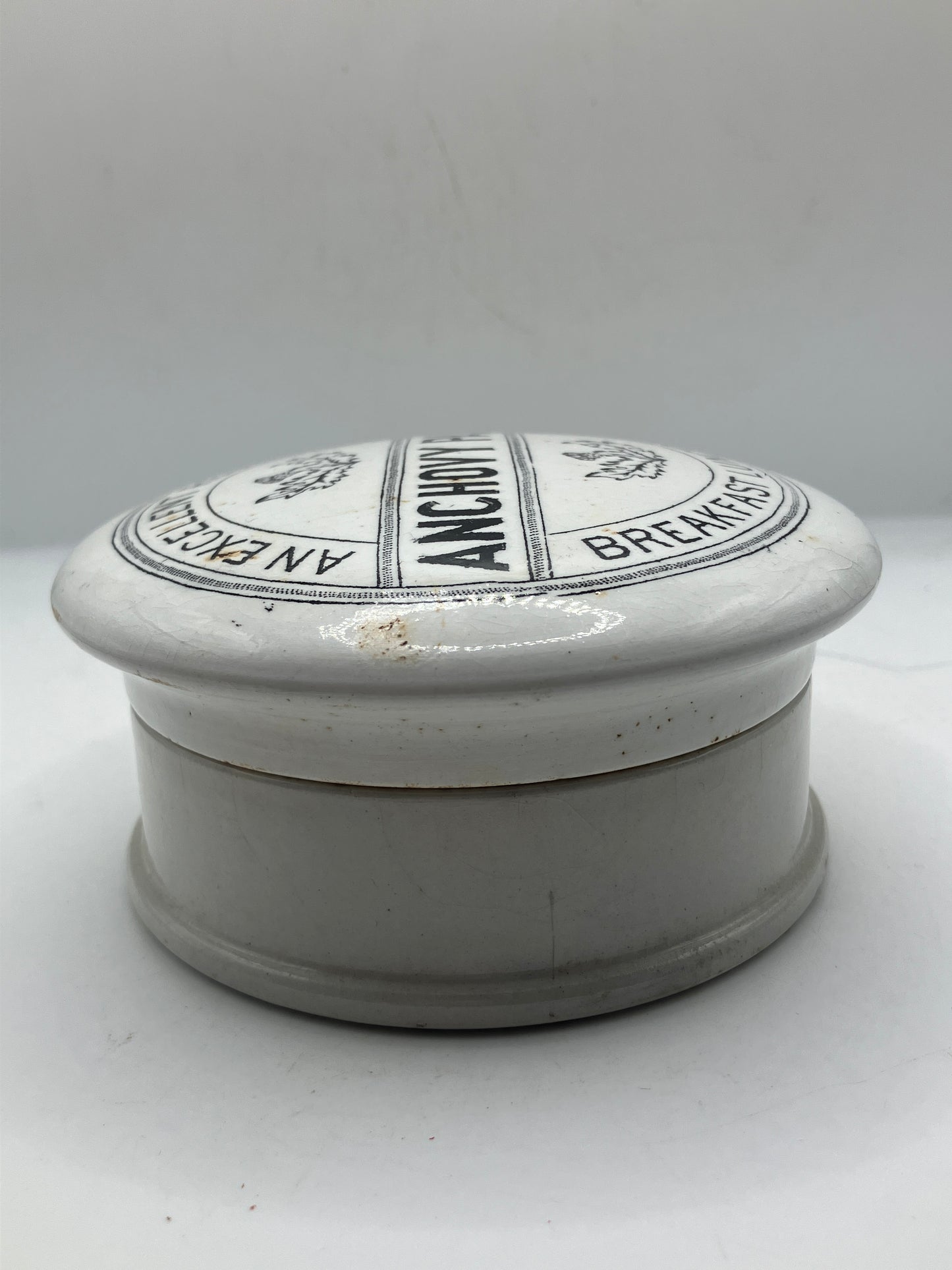 Advertising lid & base, anchovy paste