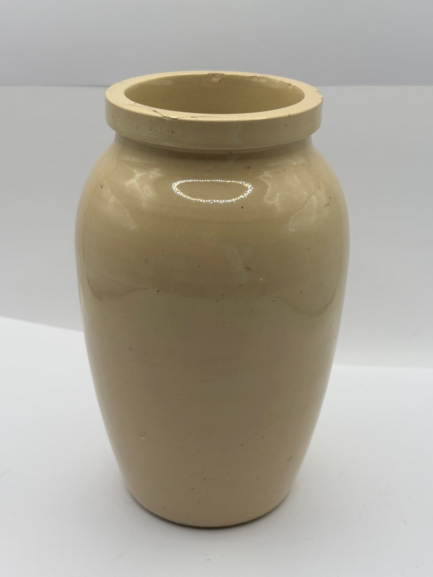 Old large stoneware advertising Numol jar 15cms