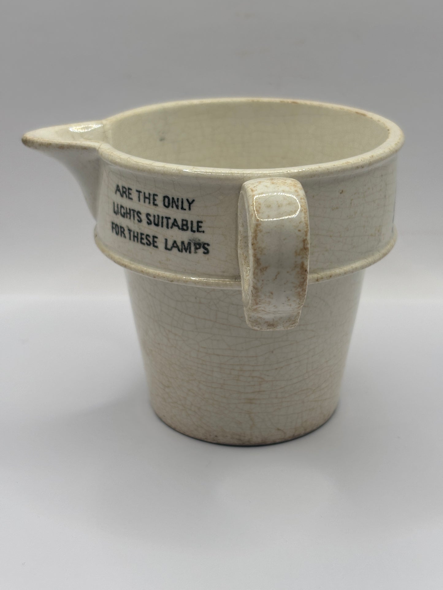 Old clarkes pyramid patent advertising night light jug
