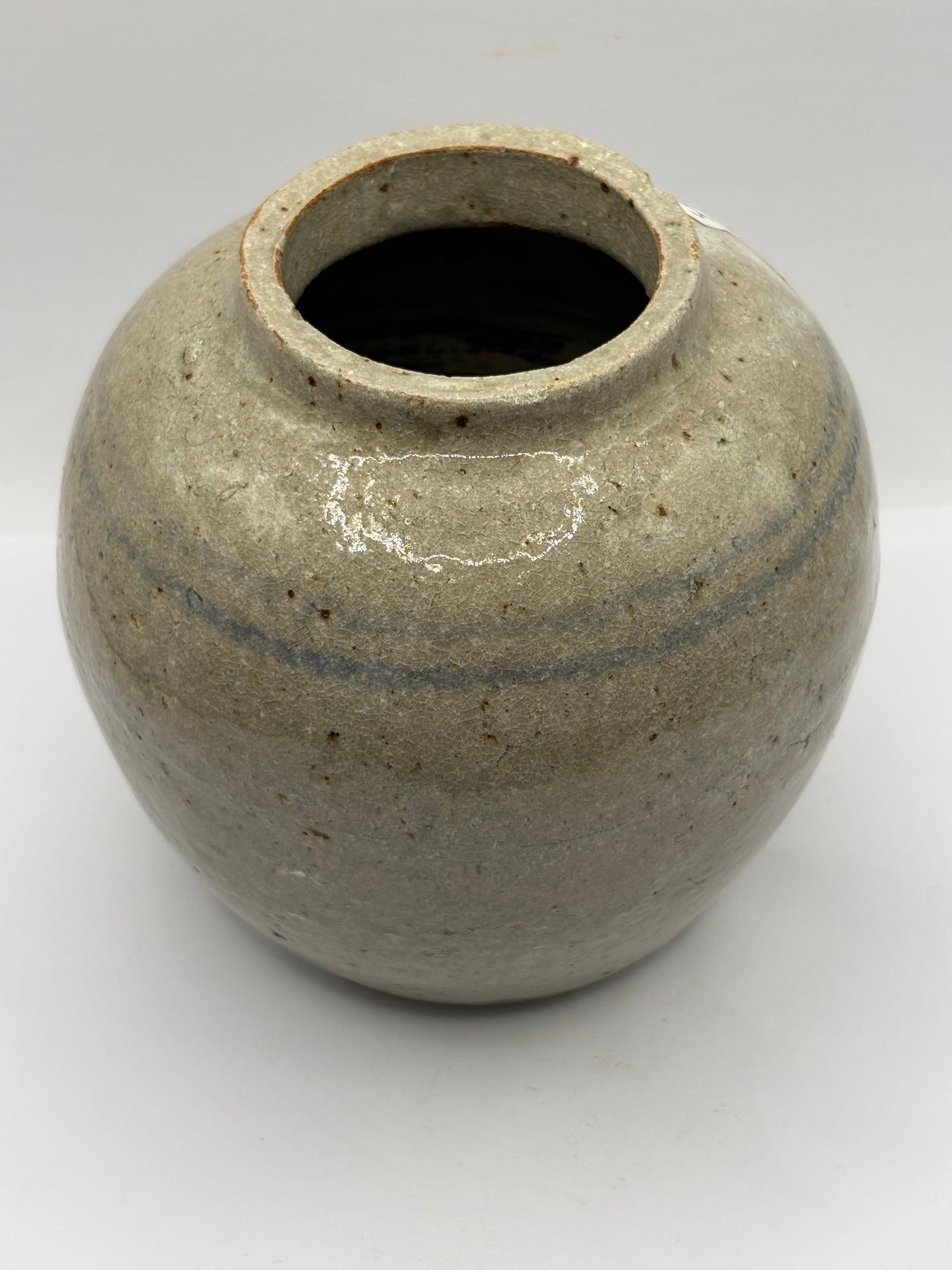 Old stoneware chinese ginger jar