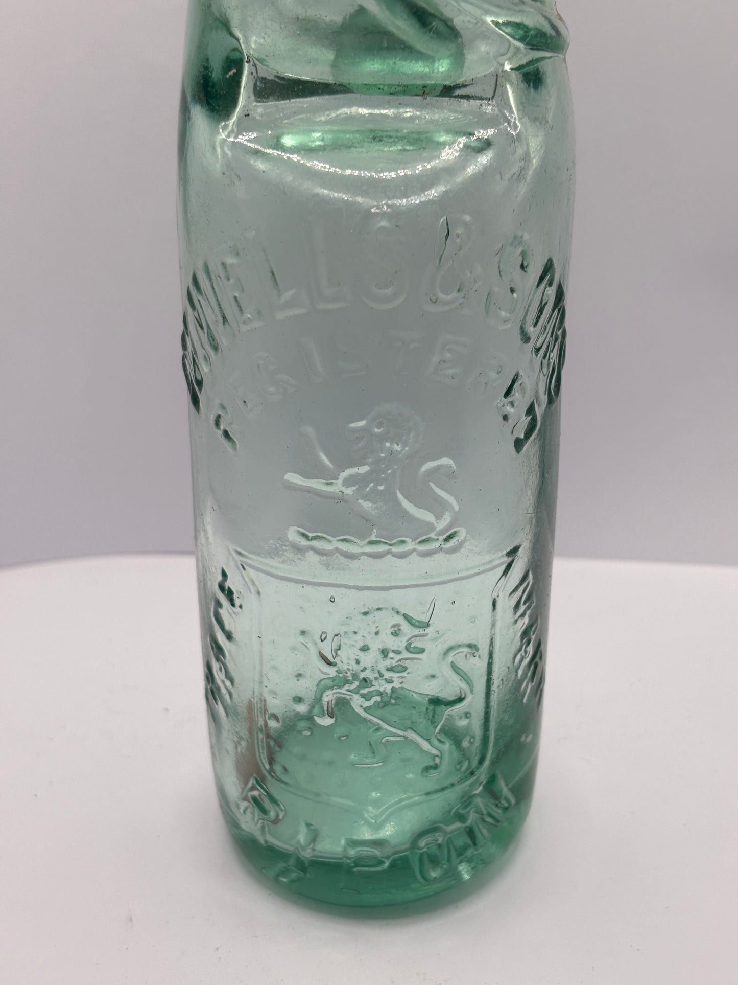 Old Knightsbridge codd bottle with marble