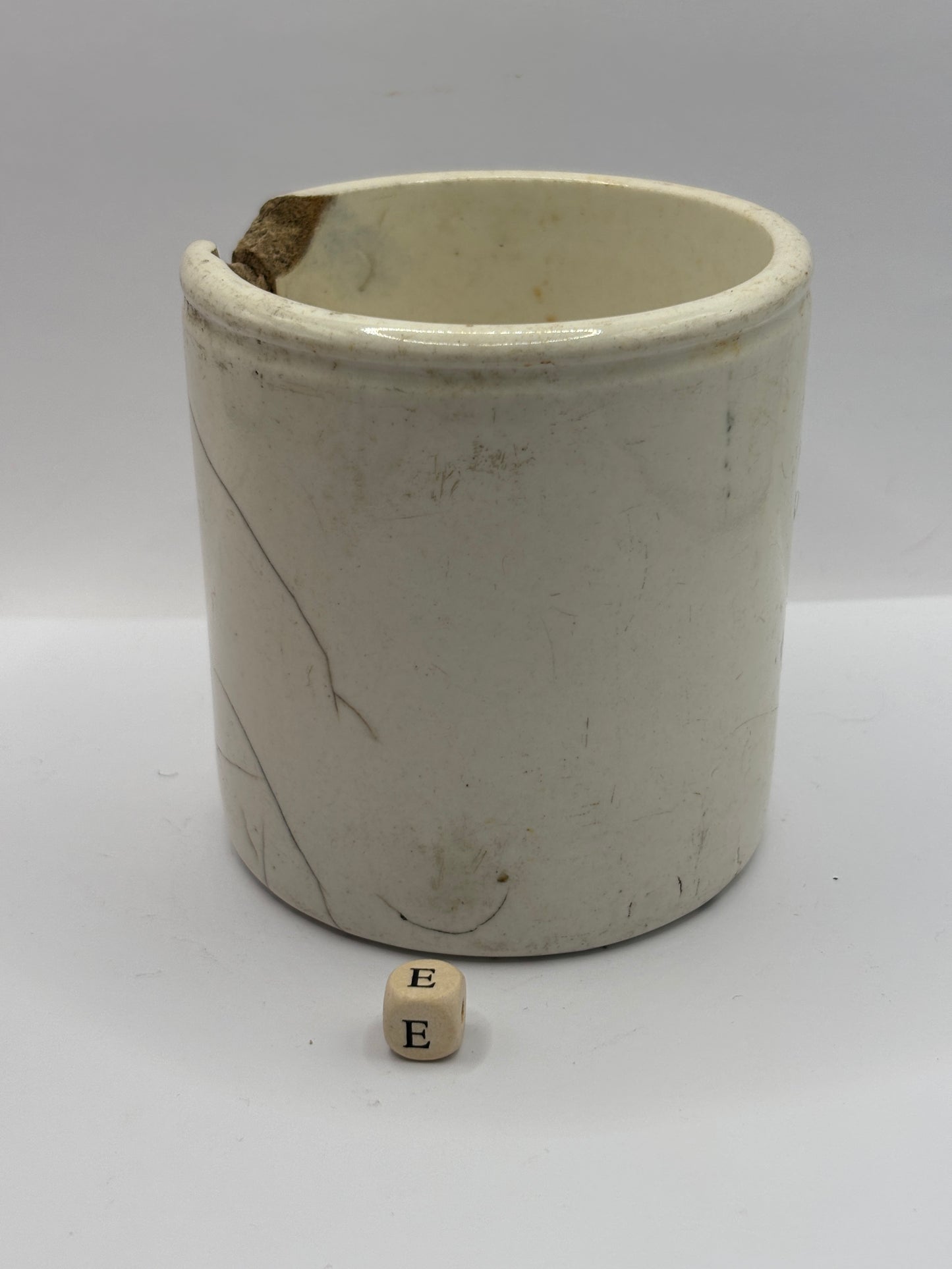Old 1lb James Keiller dundee marmalade jar (E) damaged