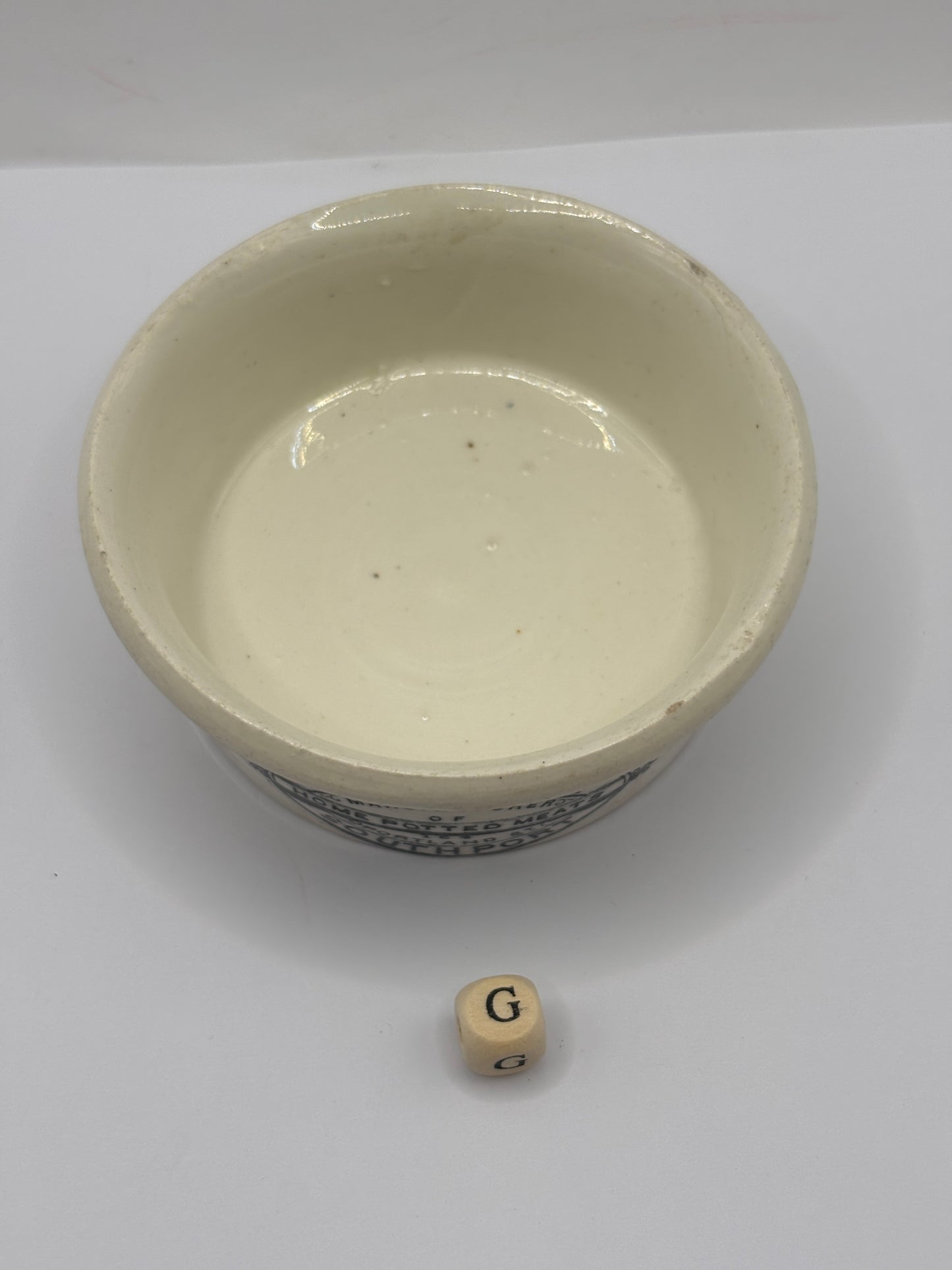 Old Plumtree advertising meat paste pot (G)