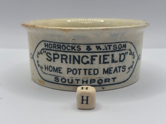 Old springfield advertising meat paste pot (H)