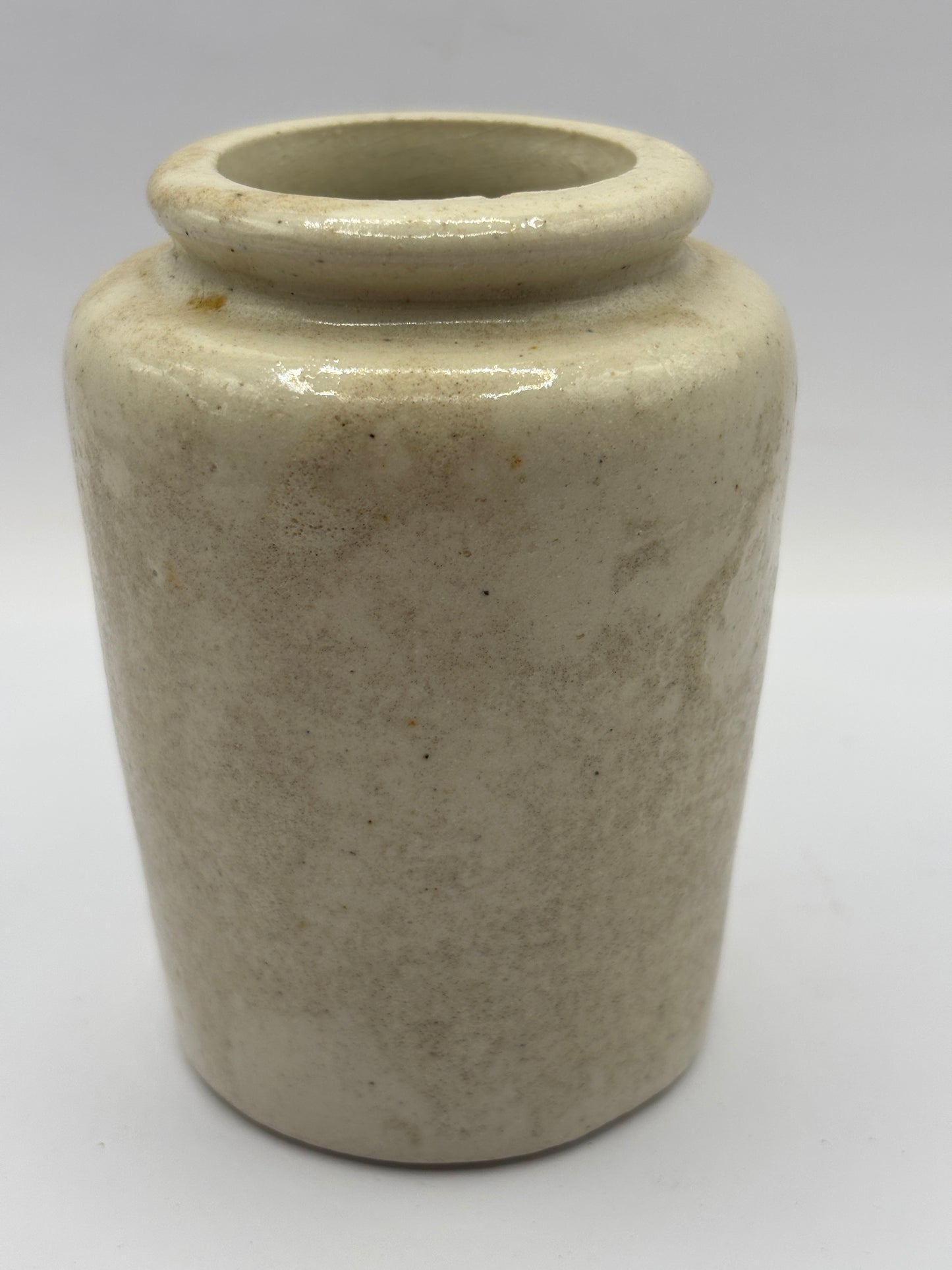Old blue print advertising cream pot, Annandale dairy. Pure cream