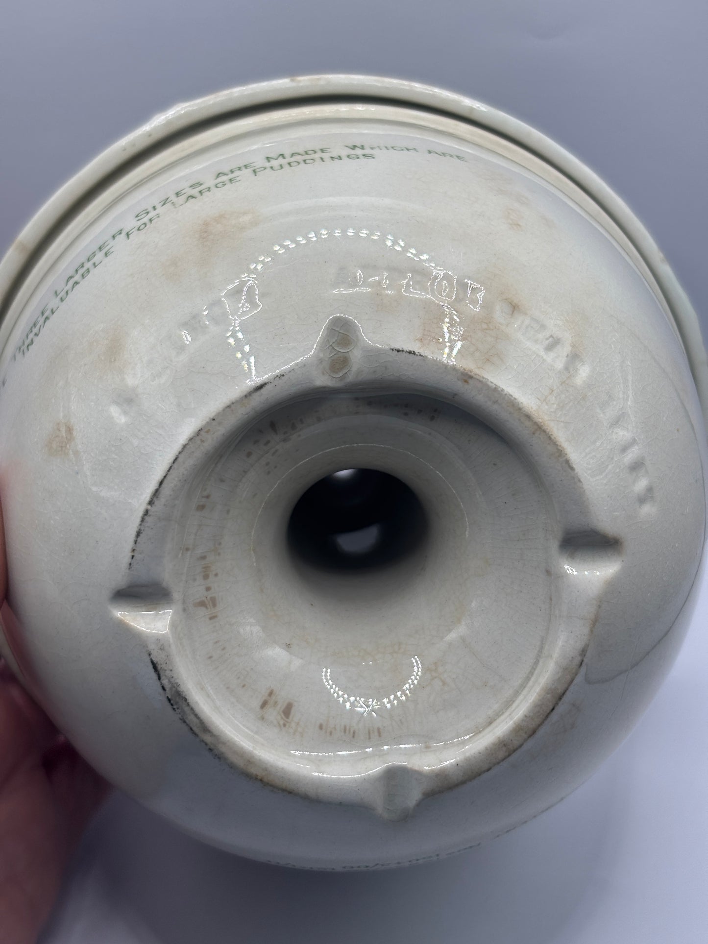 Old Grimwades advertising quick cooker. Stained & crazed