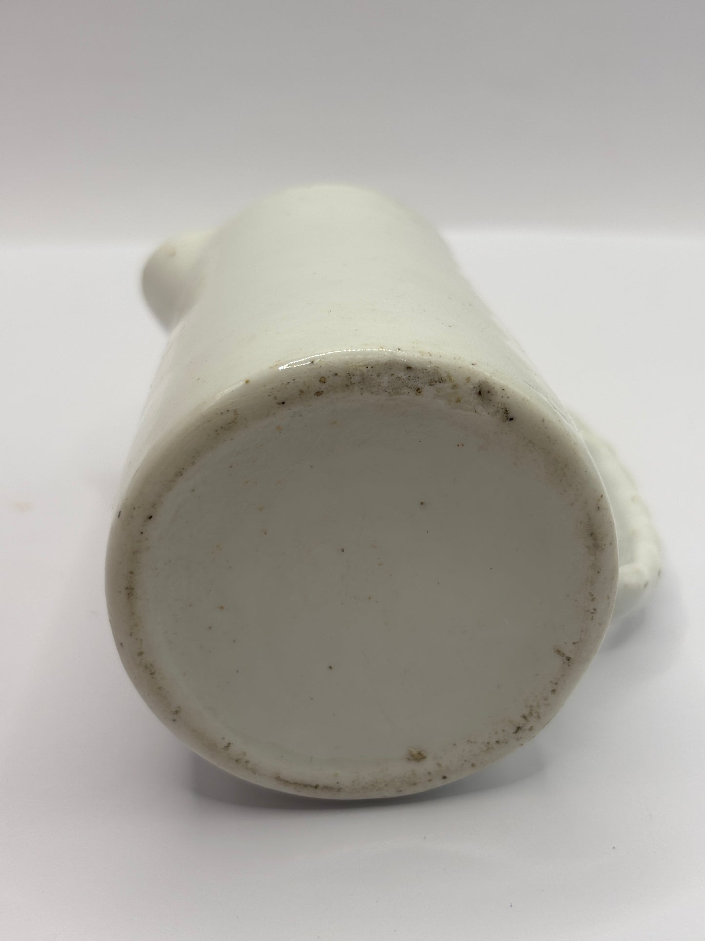 Old small white jug. 8cms
