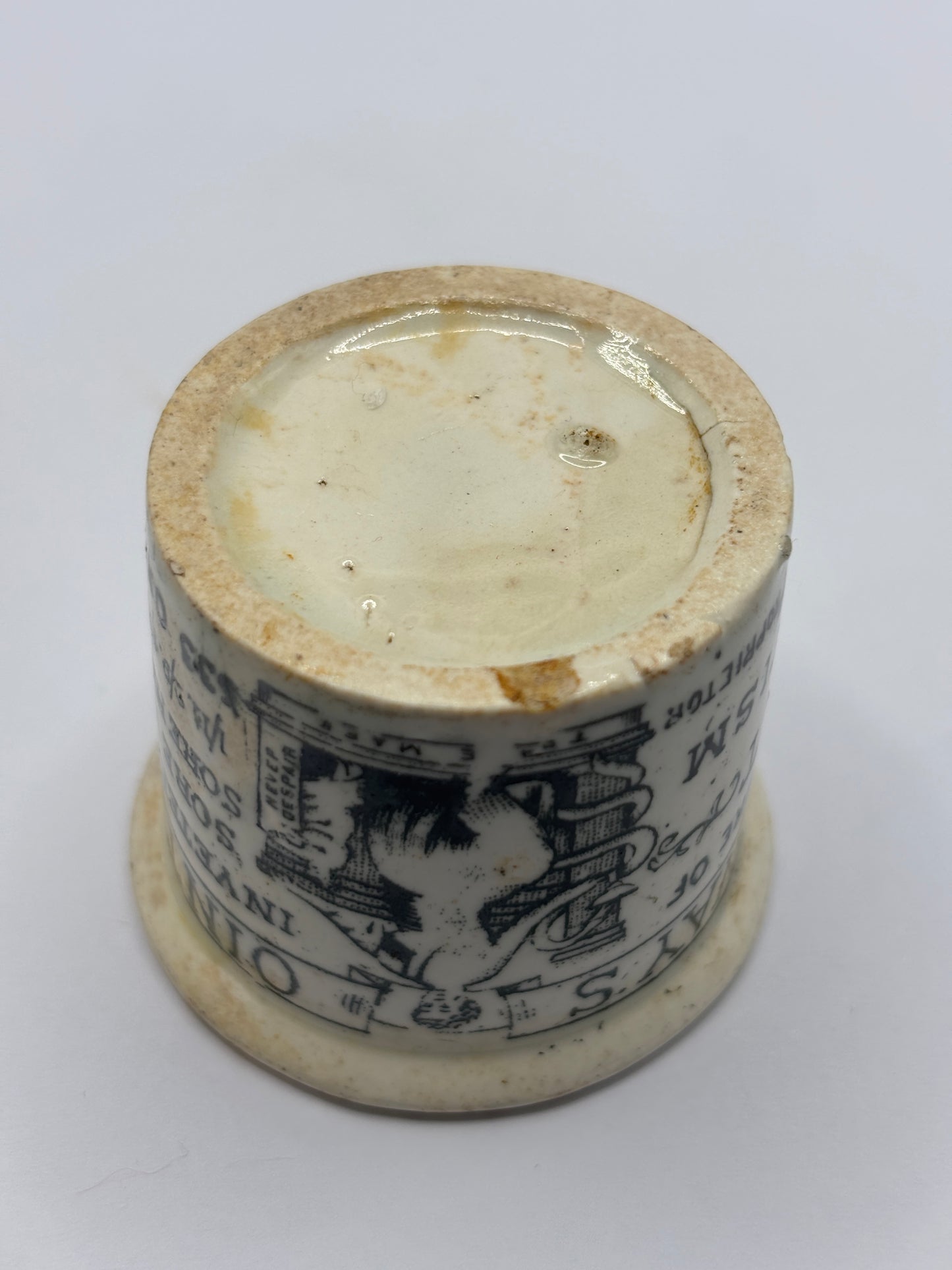 Old Holloways advertising ointment pot