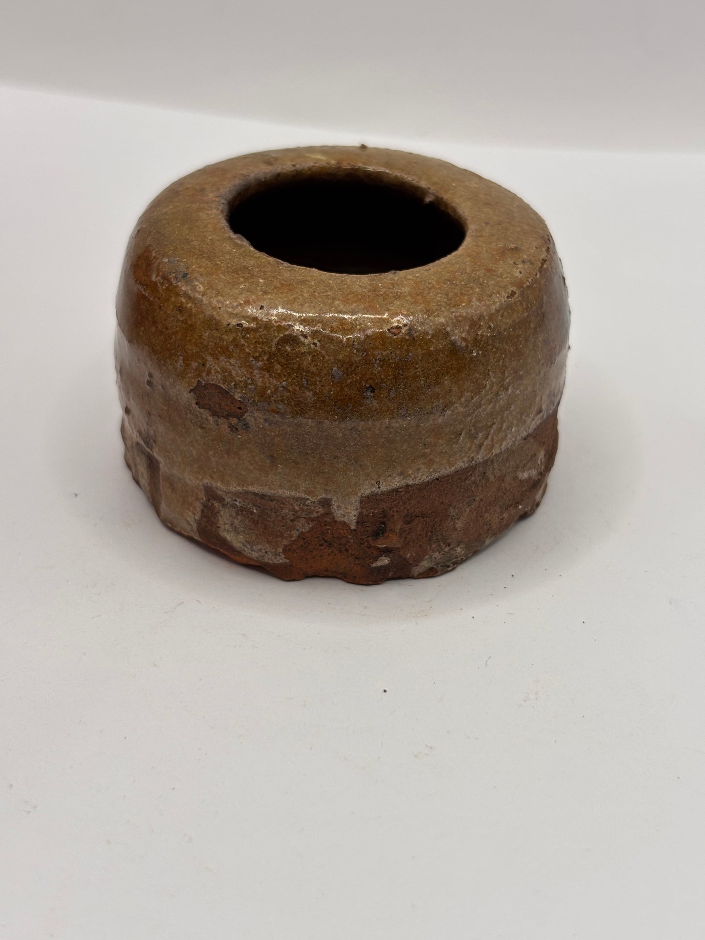 Early small salt glaze dish