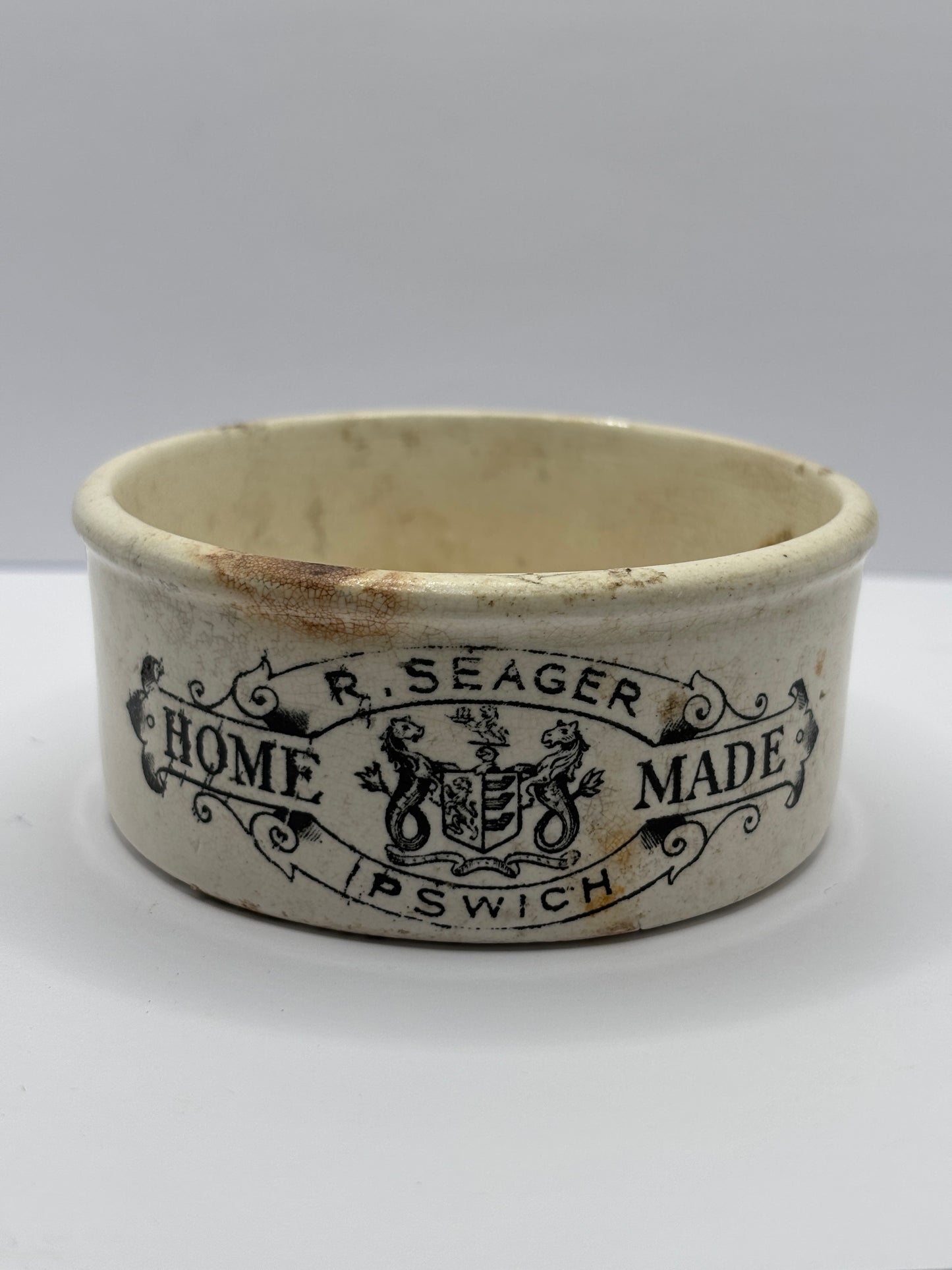 Old seagers meat paste pot