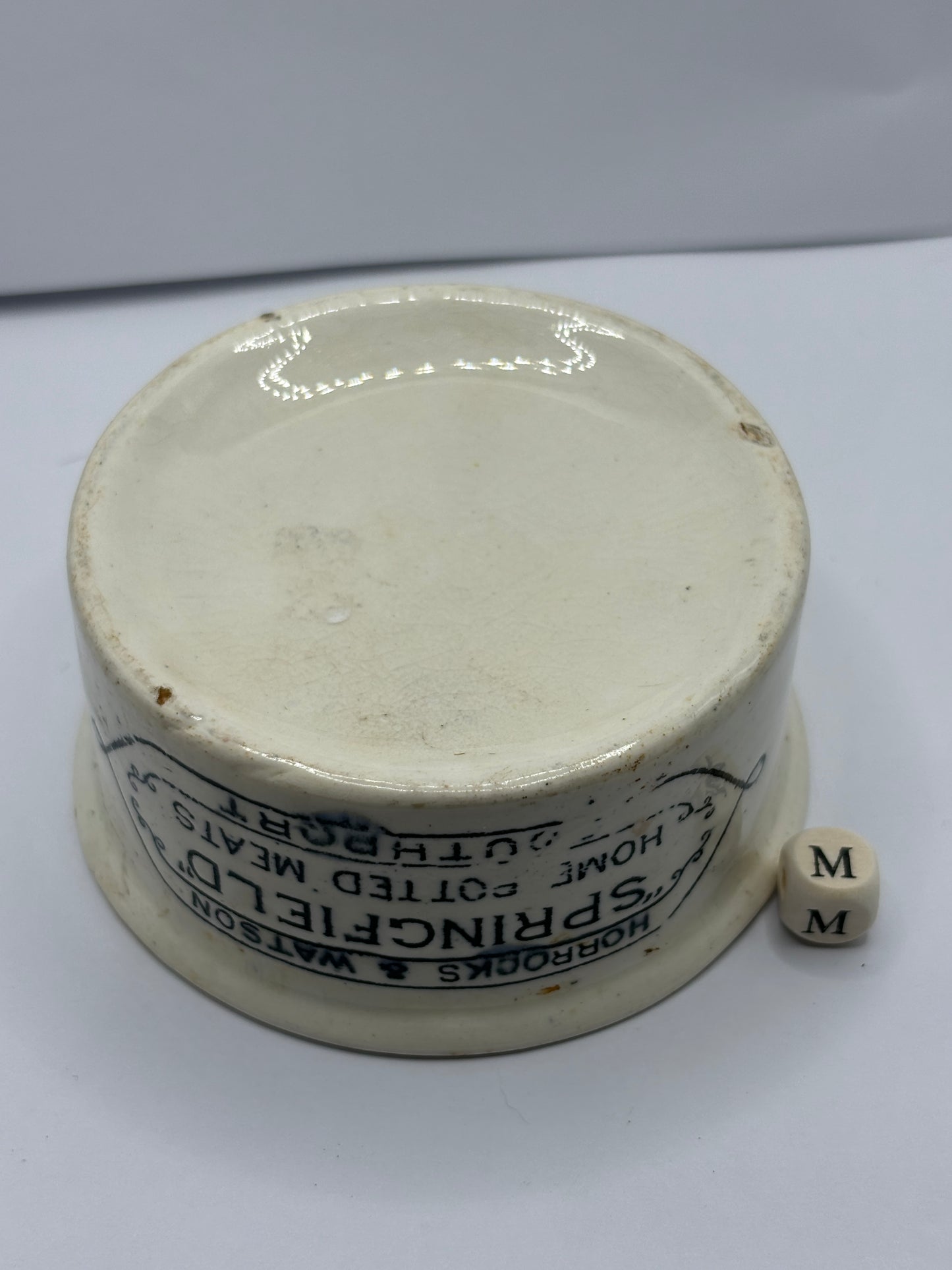 Springfield advertising meat paste pot (m)