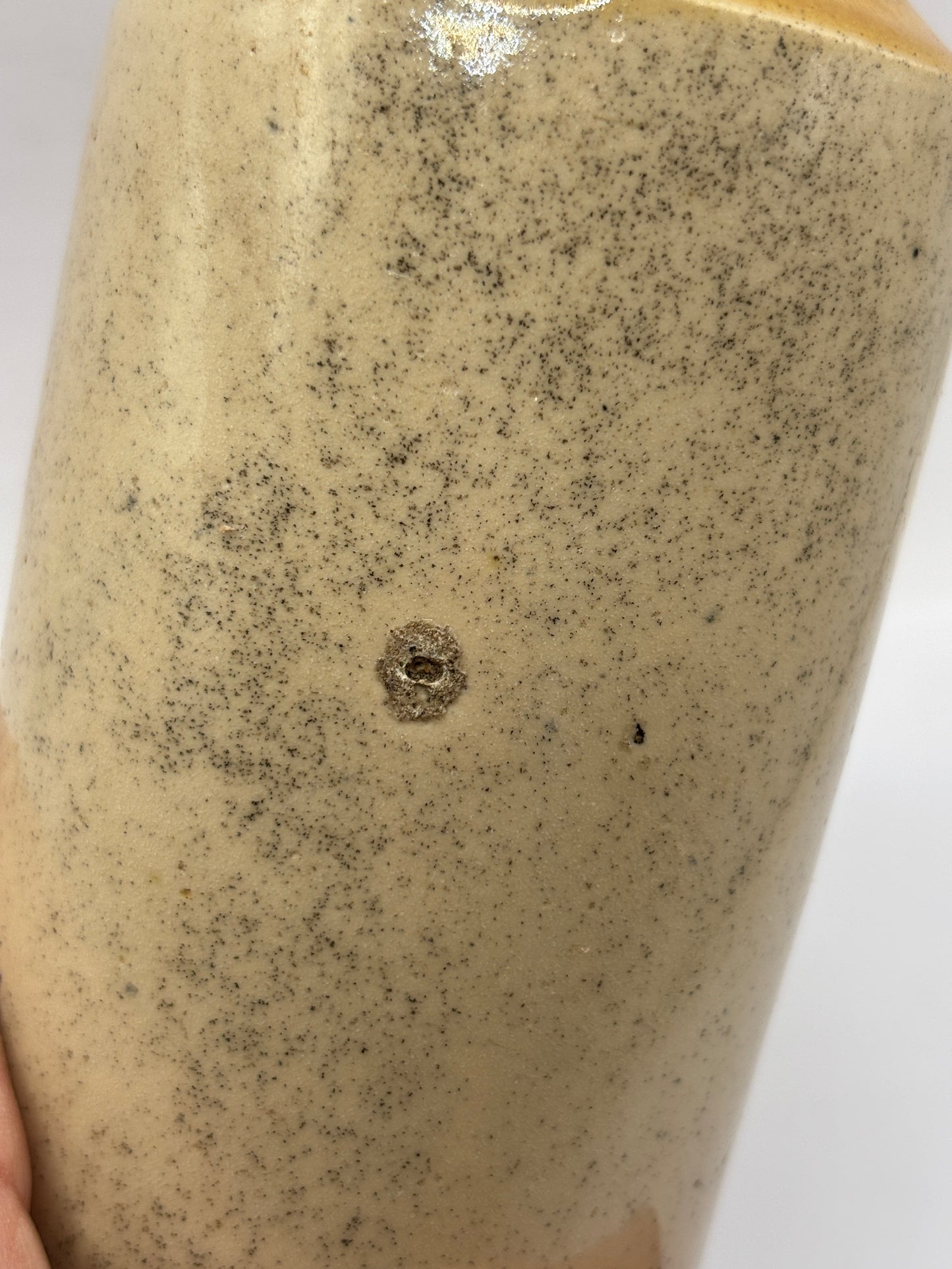 Old stoneware ginger beer bottle, Armstrong & Dickie Dumfries