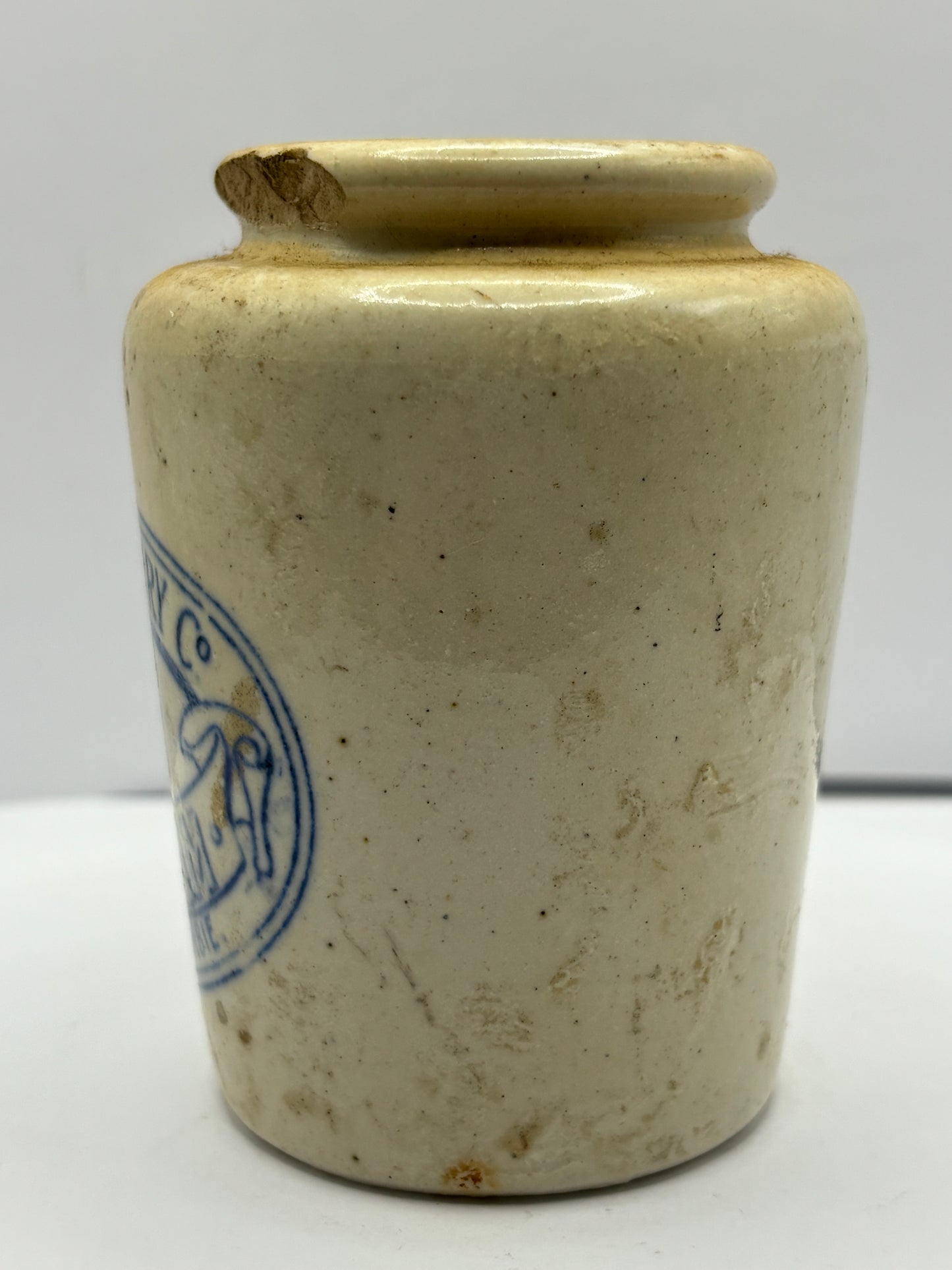 Old blue print Annandale cream pot