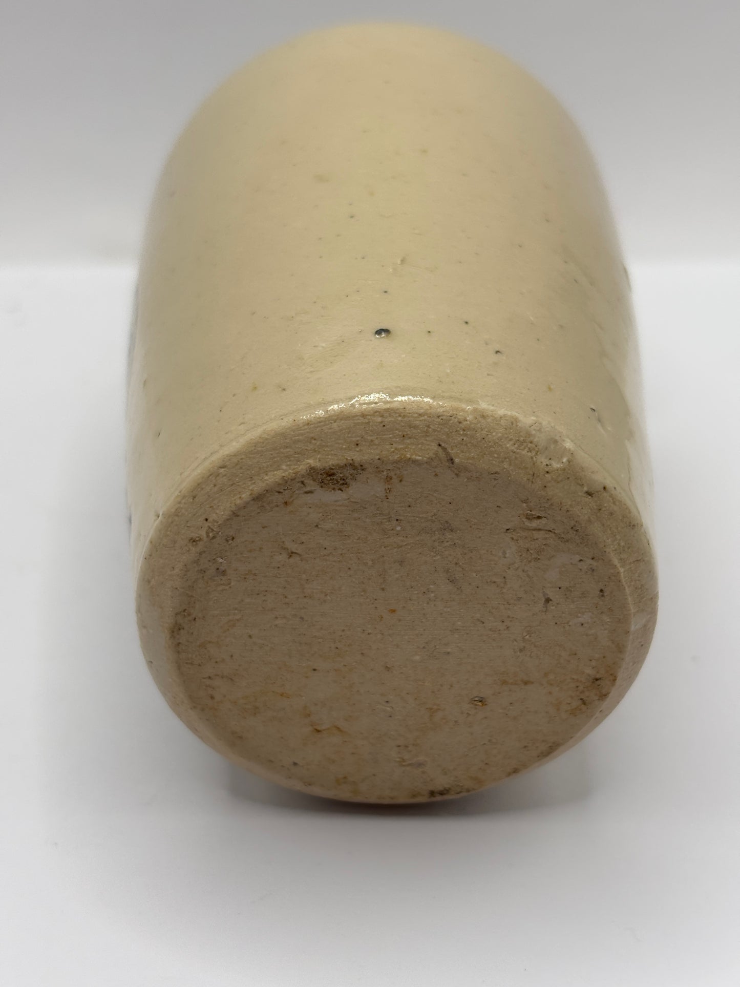 Old advertising stoneware cream pot, Pure double cream. The united creameries