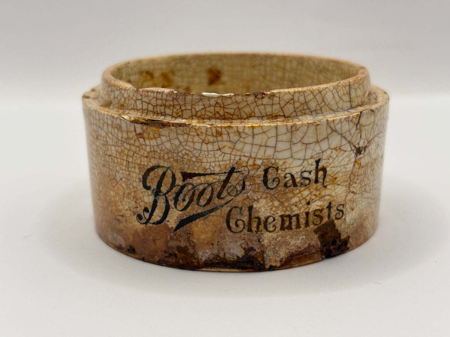 Old advertising base, Boots cash chemists