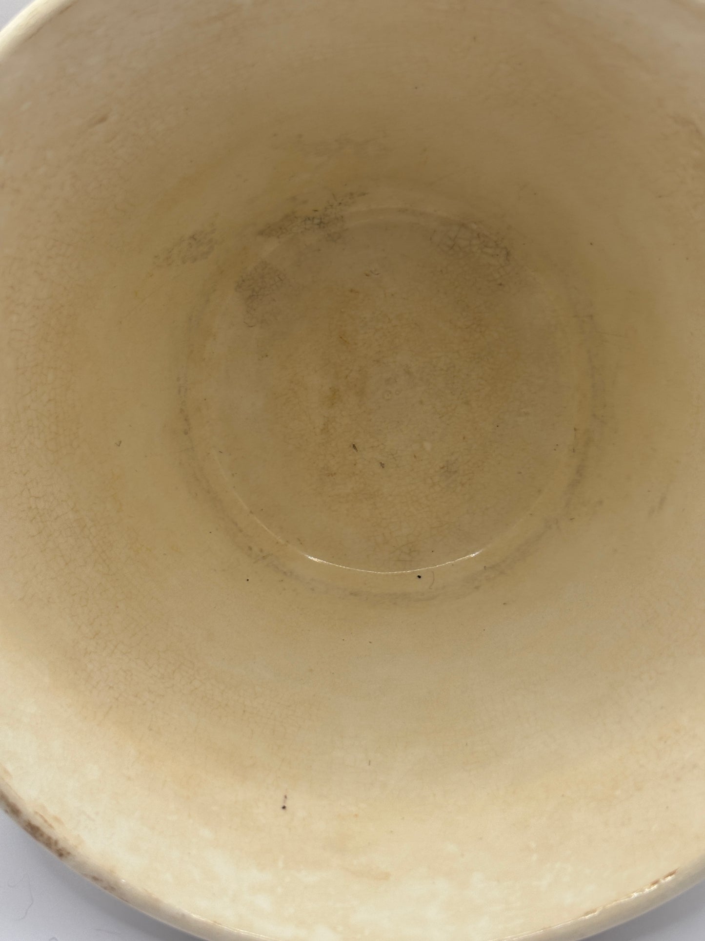 vintage pudding bowl (D) stained & crazed