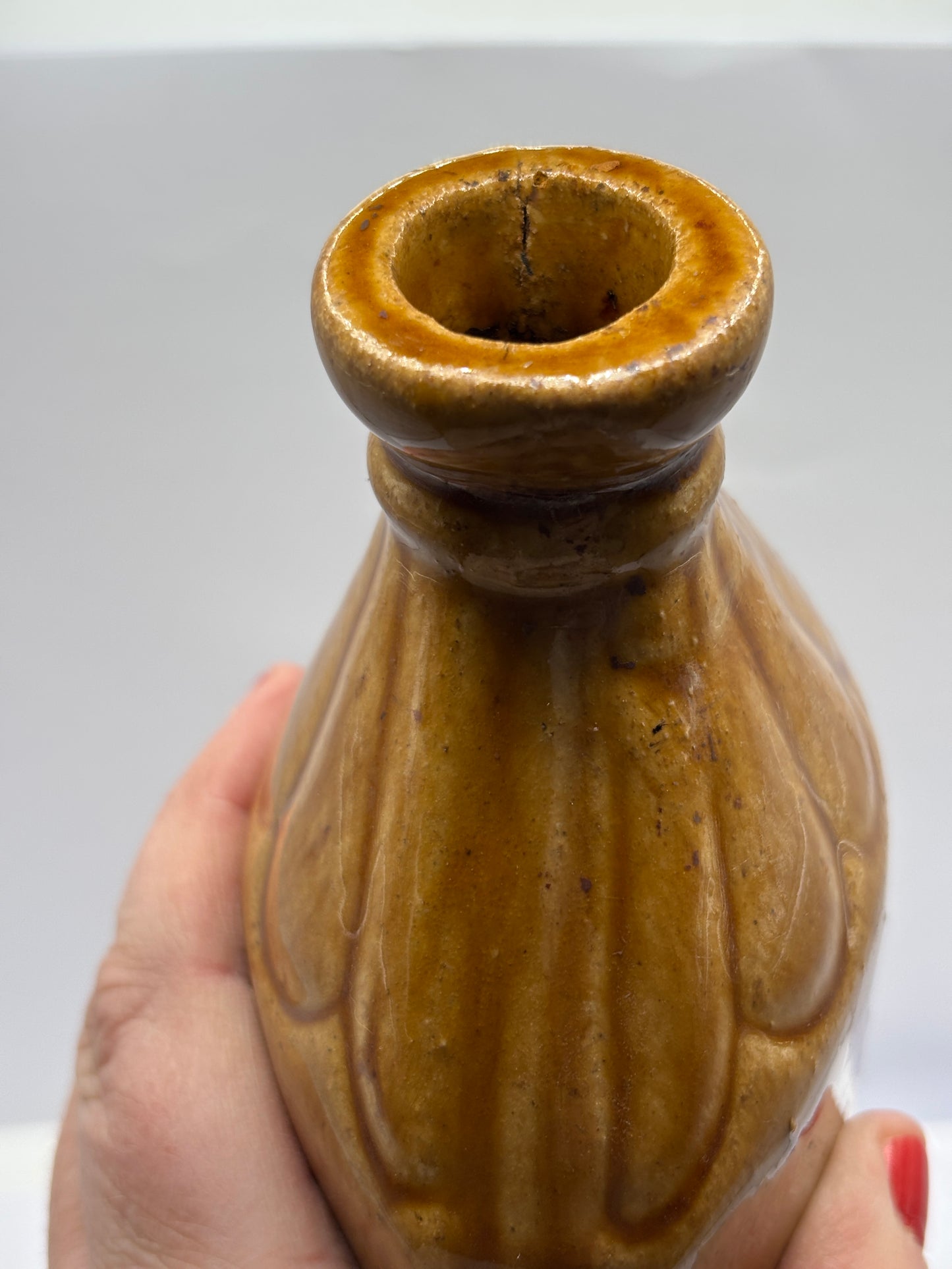 Old stoneware flask/bottle