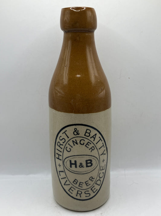 Hirst & Batty ginger beer bottle, Liversedge