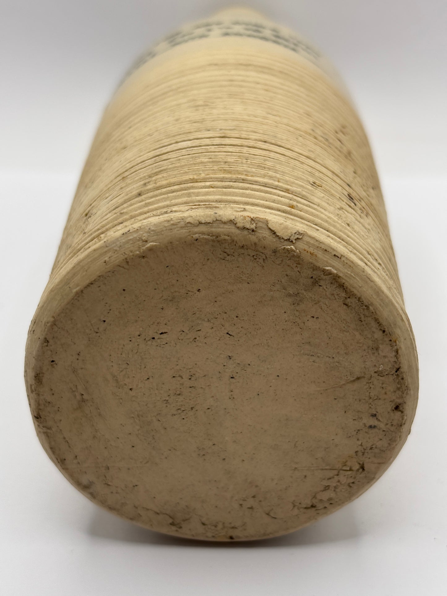 Old White stoneware ammonia bottle, Plynine household ammonia 21cms