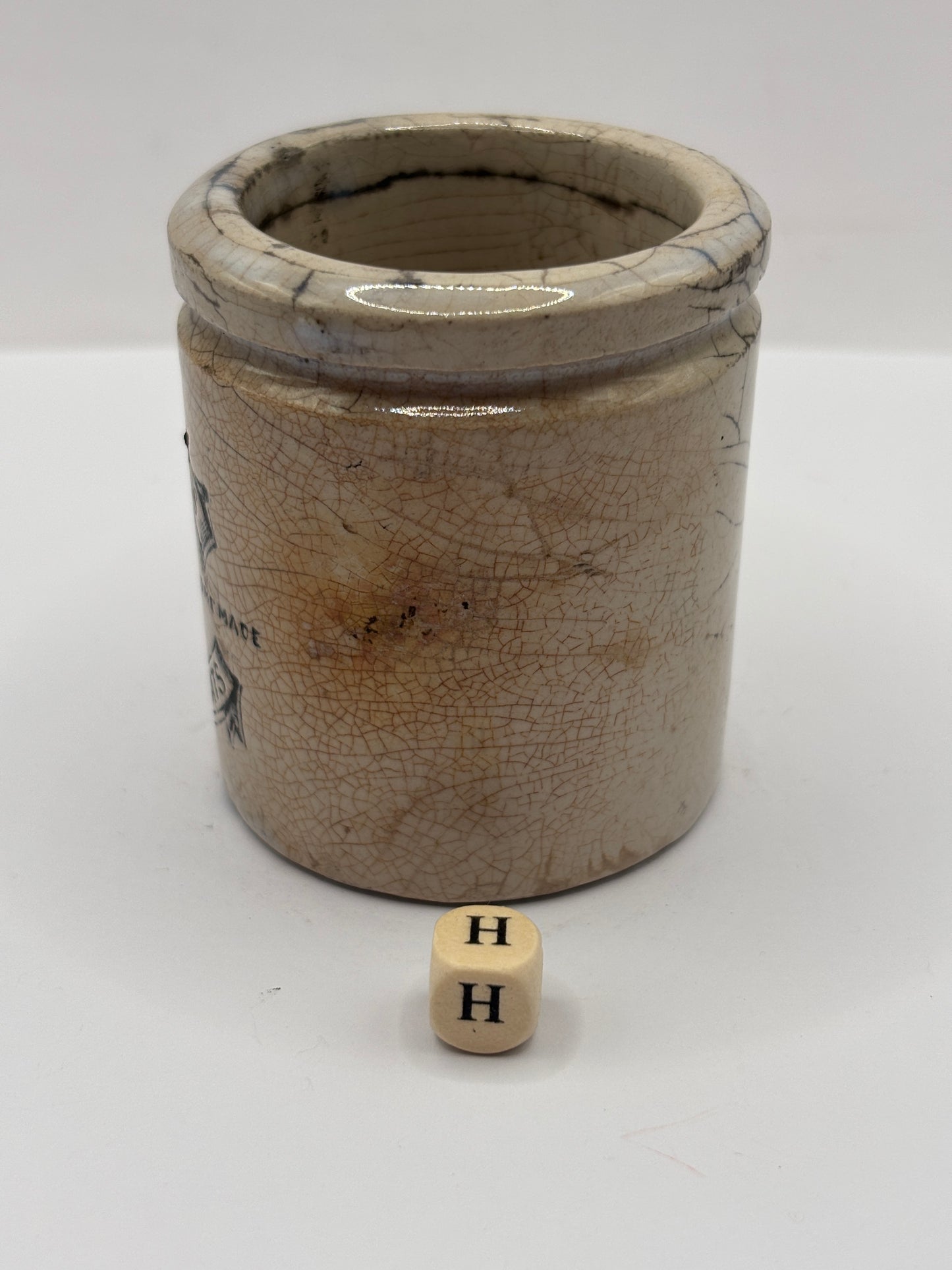 Old sainsburys advertising pot, home made potted meats (H)
