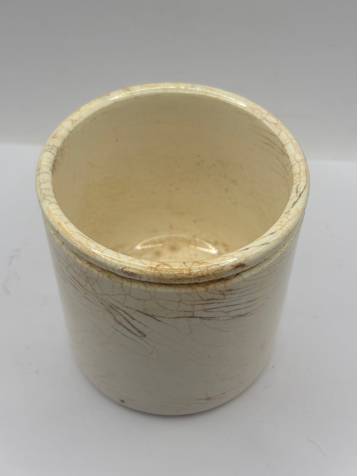 Old stoneware marmalade pot