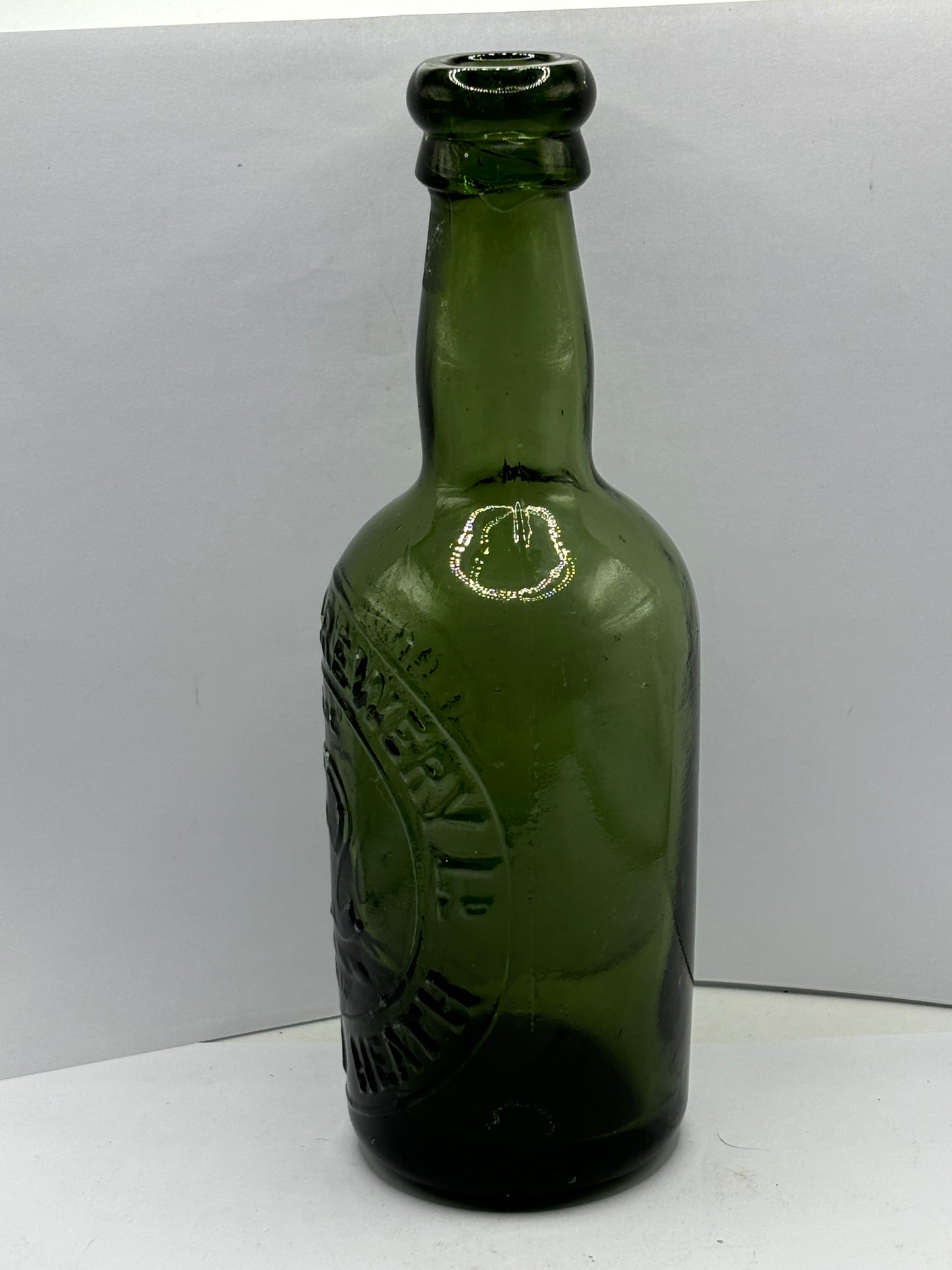 Old glass beer bottle, Wilsons brewery.  Newton Heath