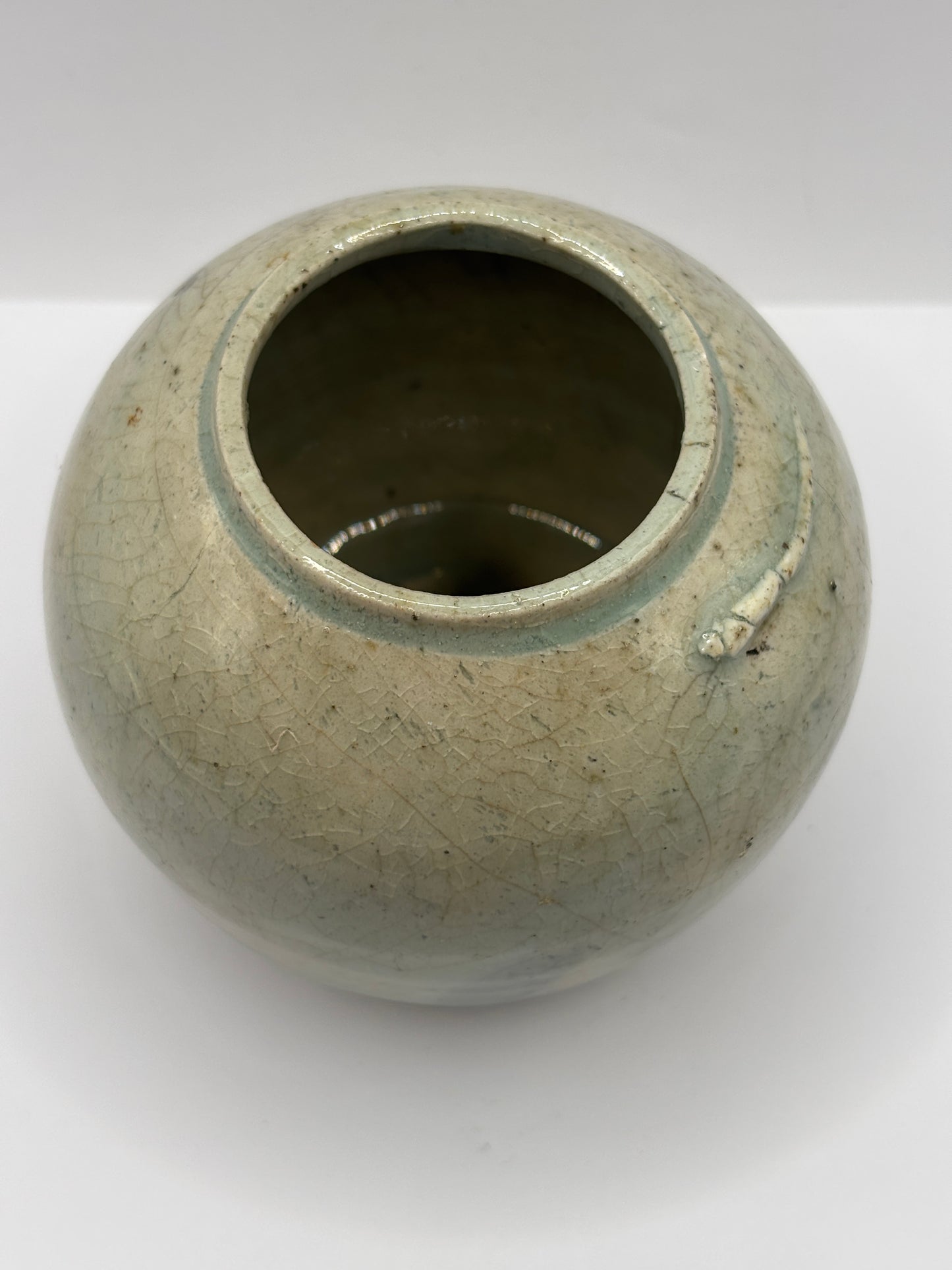 Old stoneware chinese ginger jar