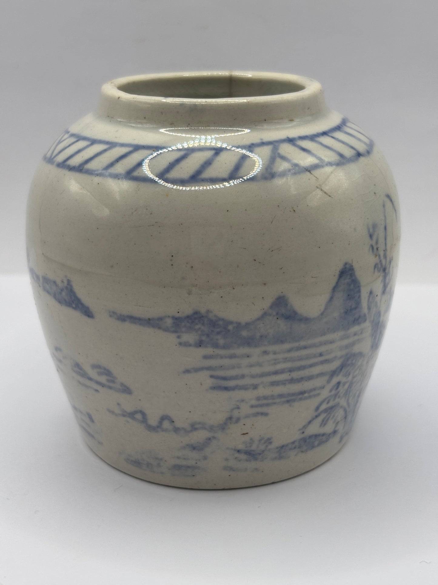 Old stoneware ginger jar
