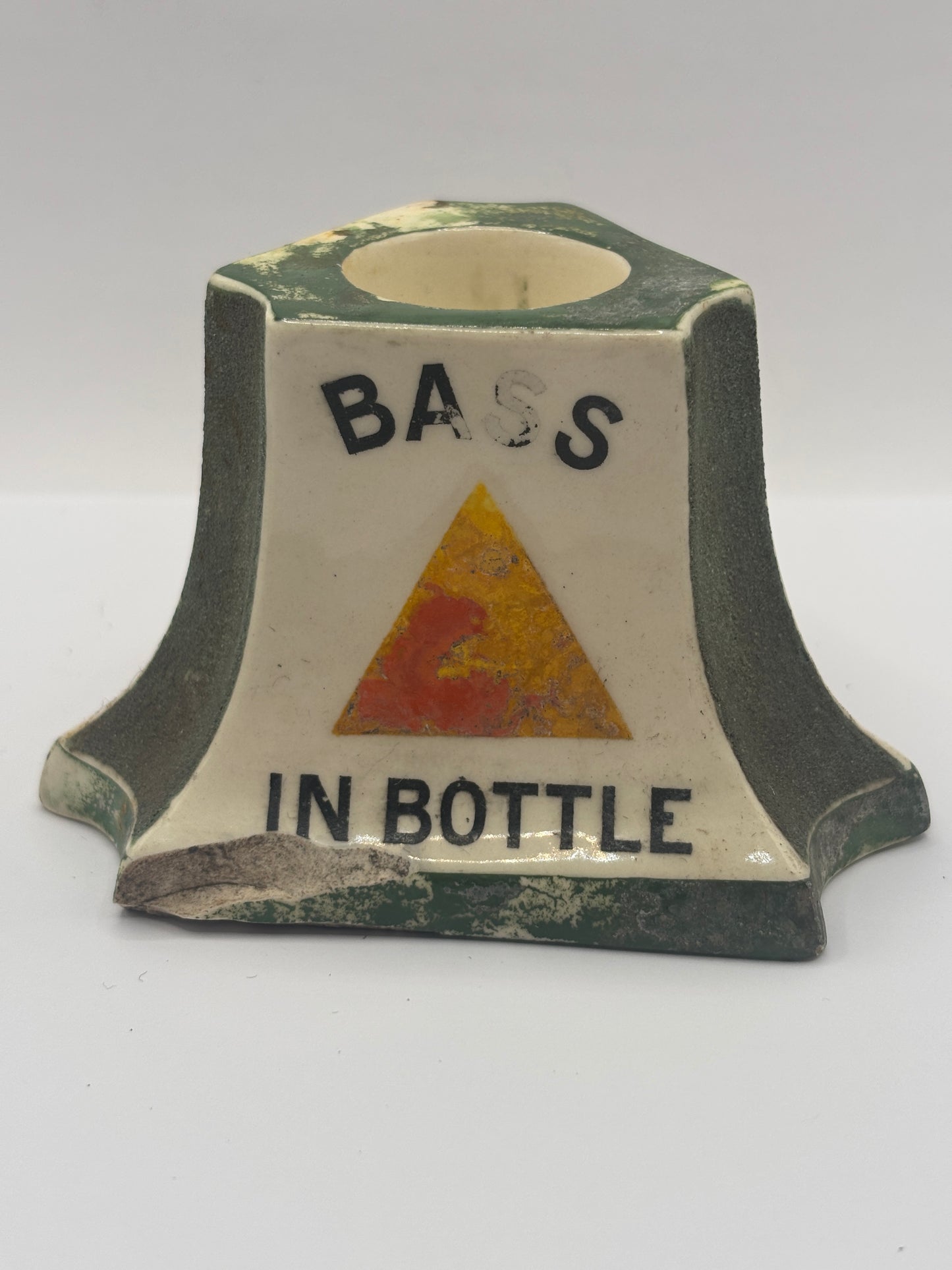 Old Bass advertising match striker, damaged