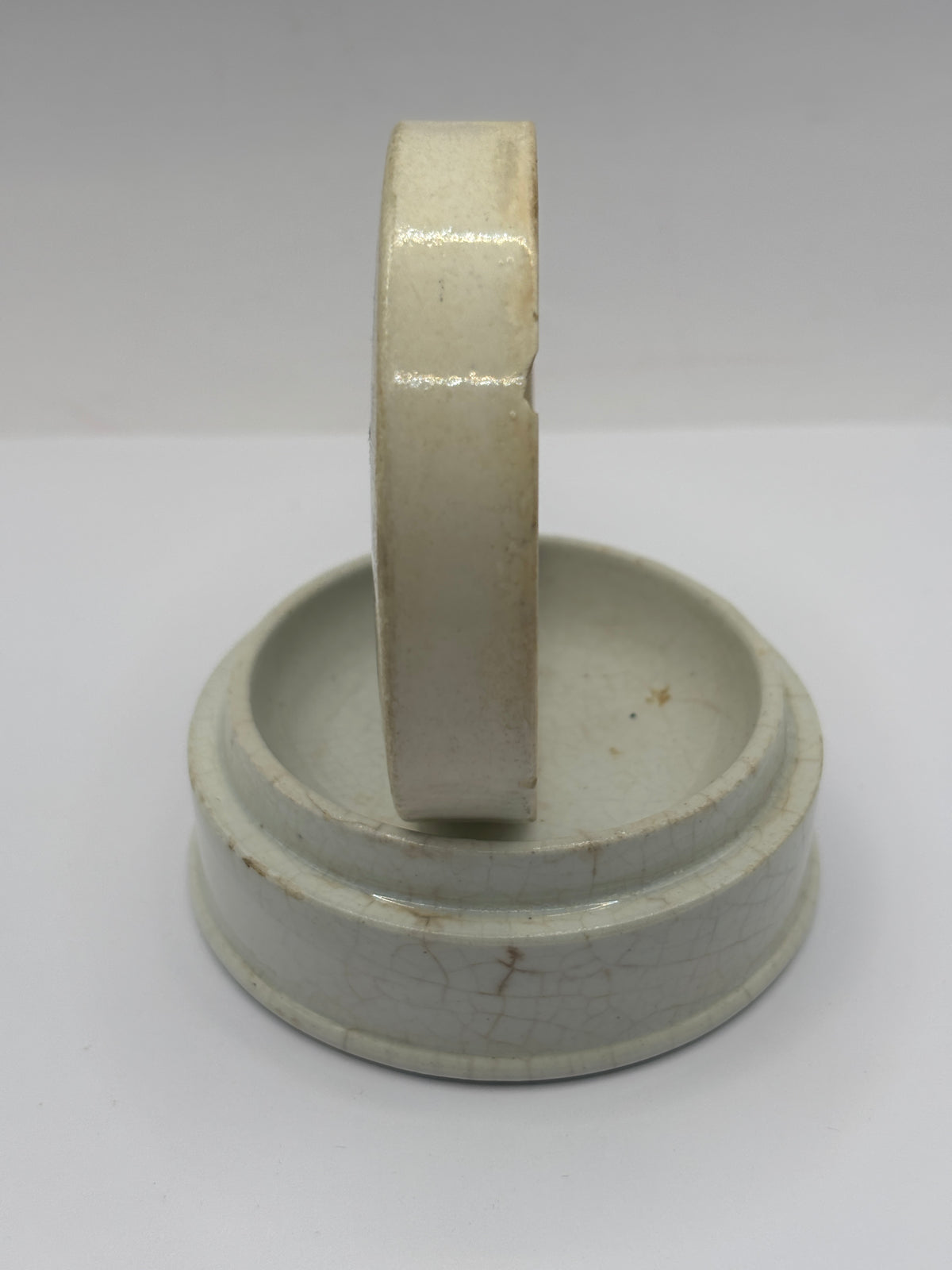 Old advertising lid and base. Rowlands Otto of rose cold cream