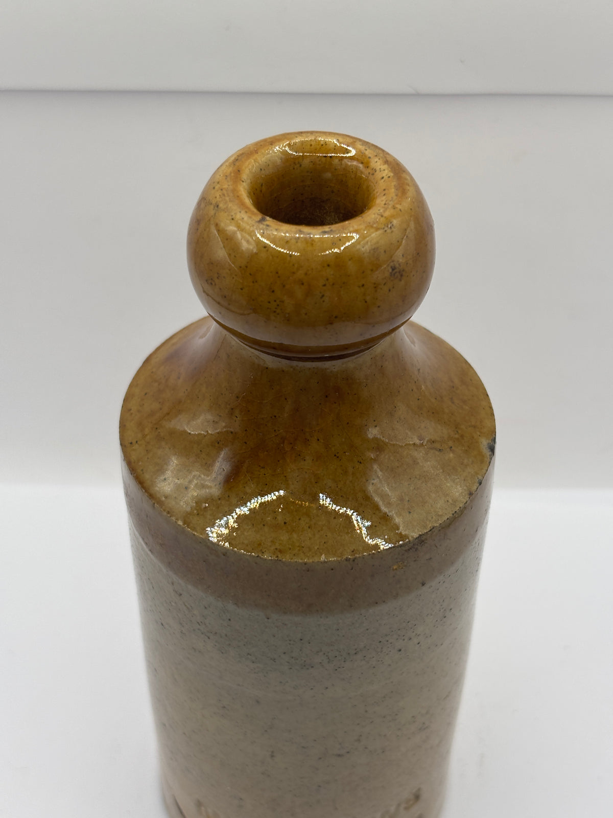 Old impressed stoneware ginger beer bottle, Matthews Middleton