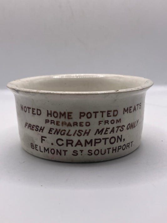 Crampton’s advertising meat paste pot