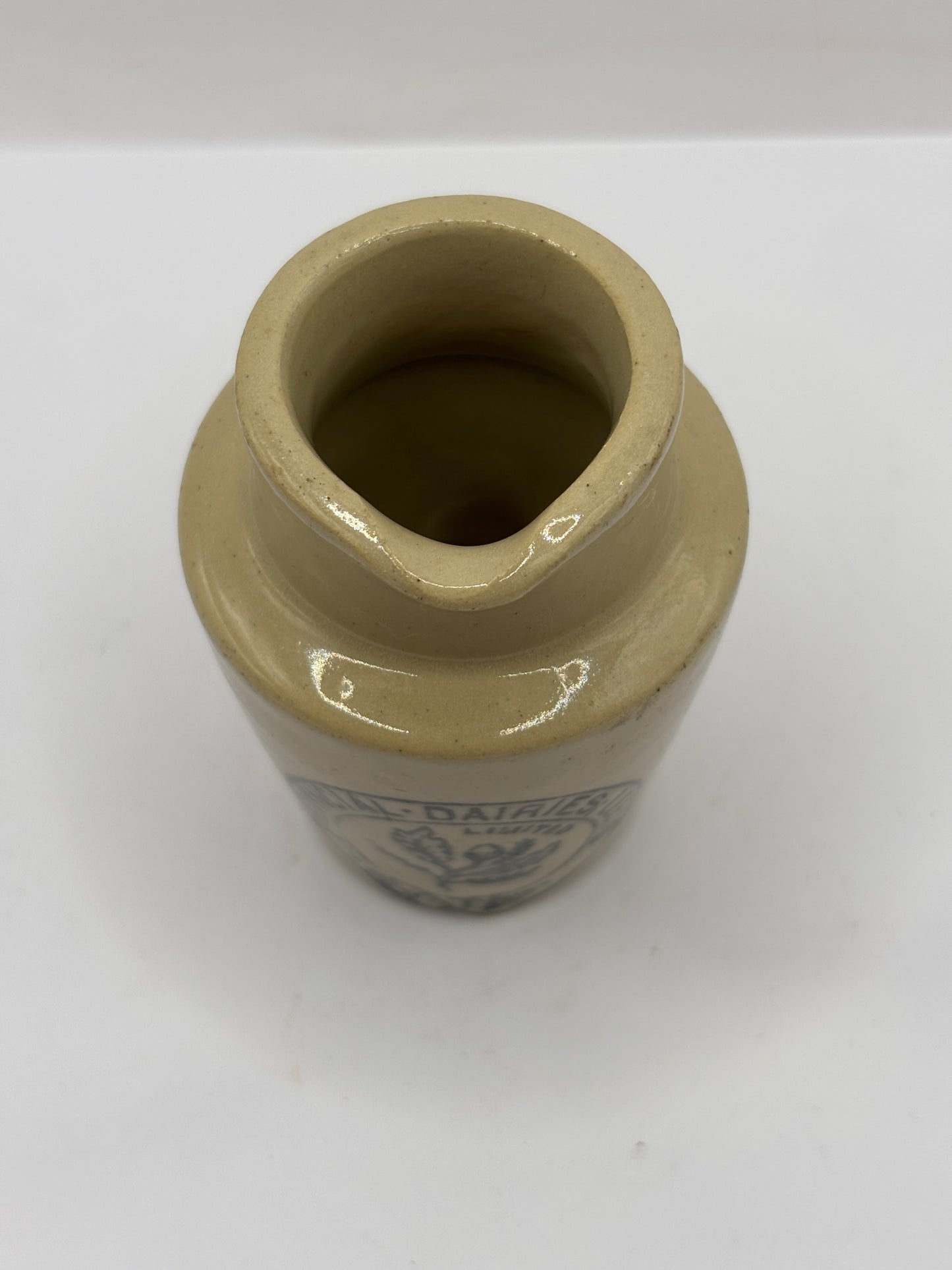 Old Leeds advertising cream pot, Provinicial dairies Leeds