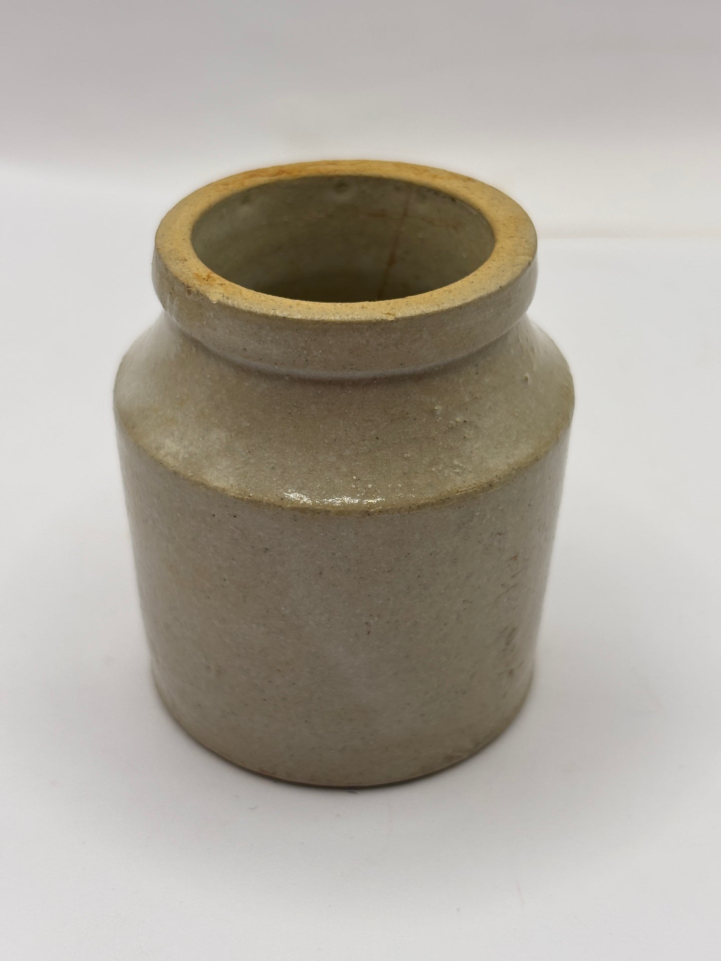 Old mini stoneware jar