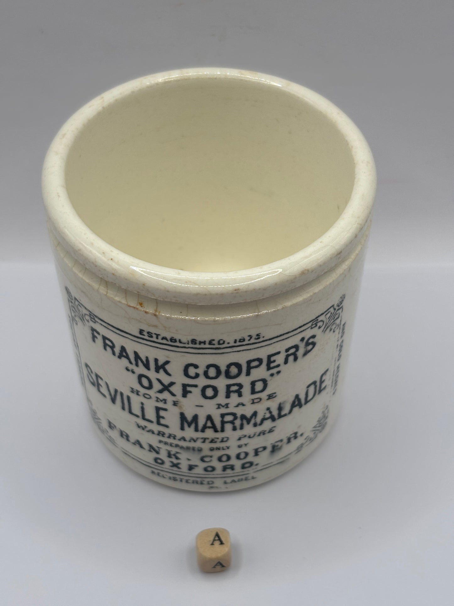 Old 1lb Frank Cooper marmalade Jar (a)
