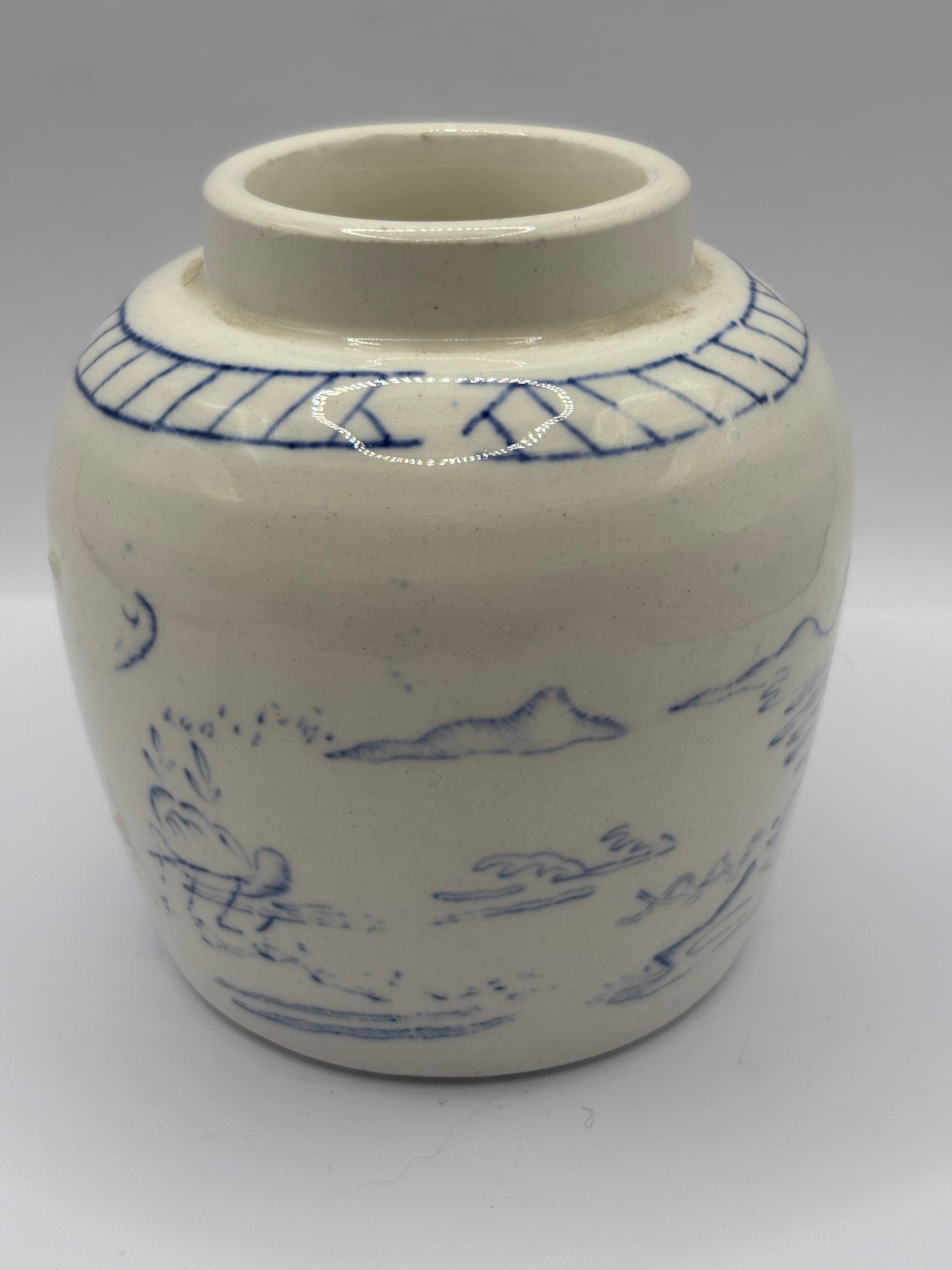 Old stoneware chinese ginger jar